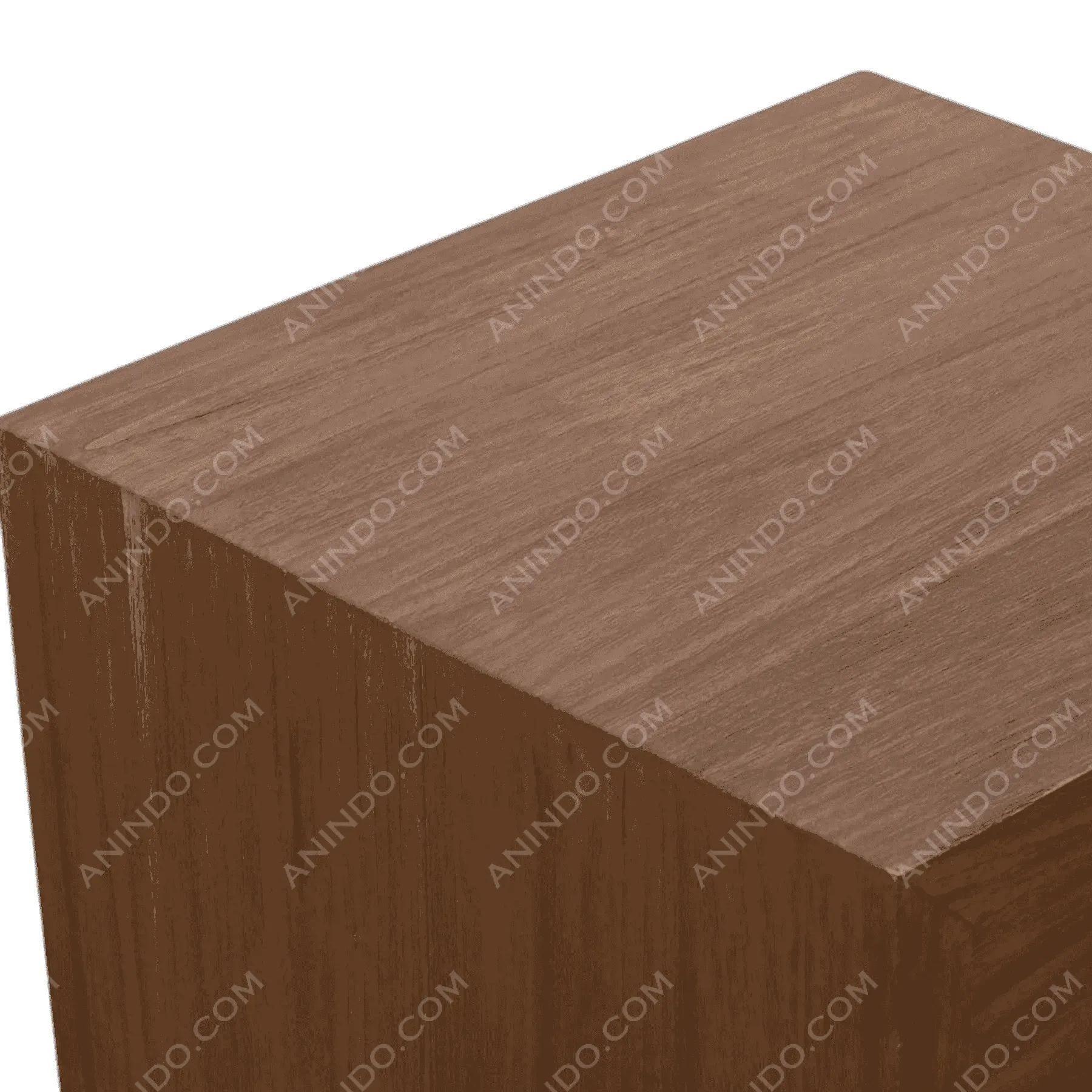 Close-up of wooden table corner