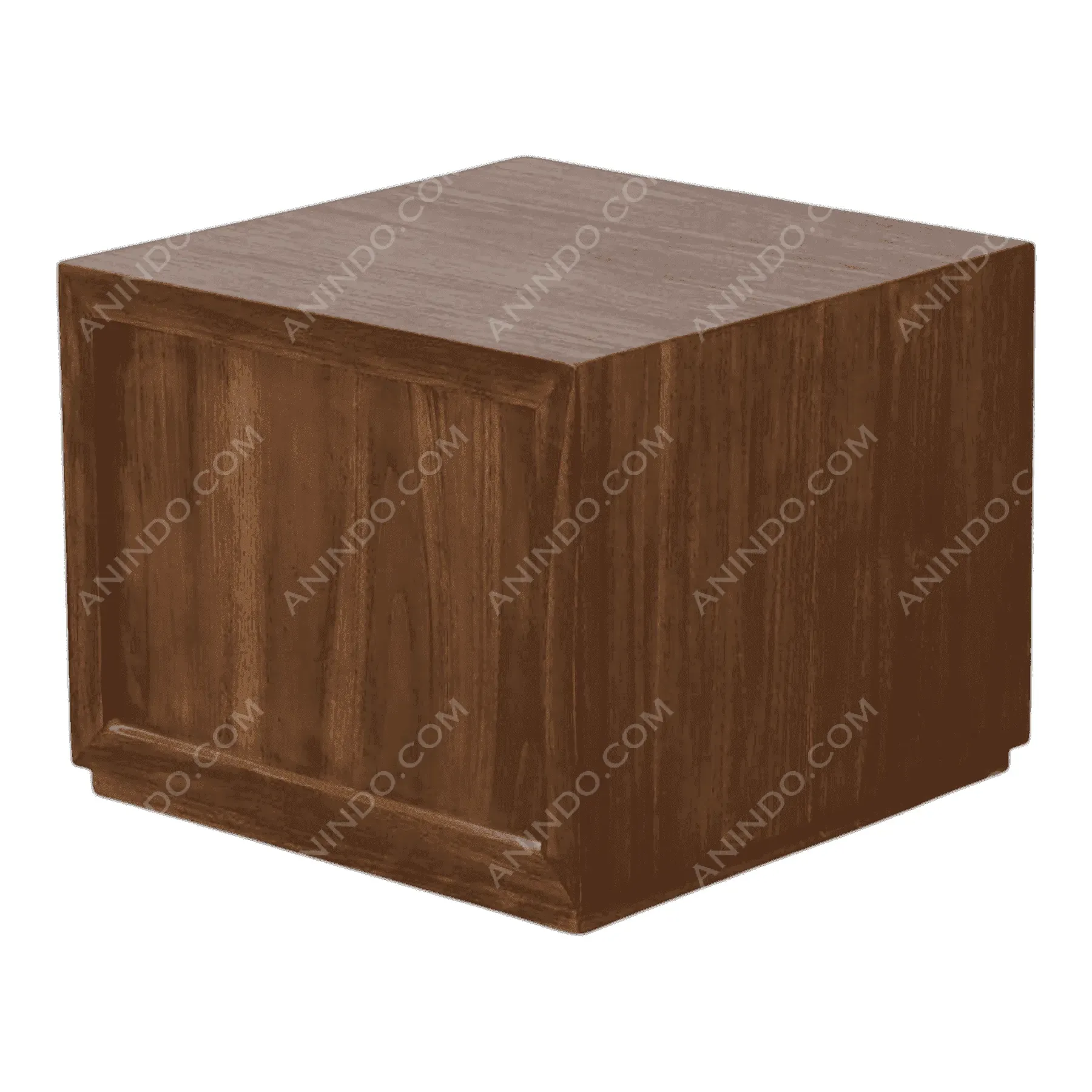 Modern square wooden side table
