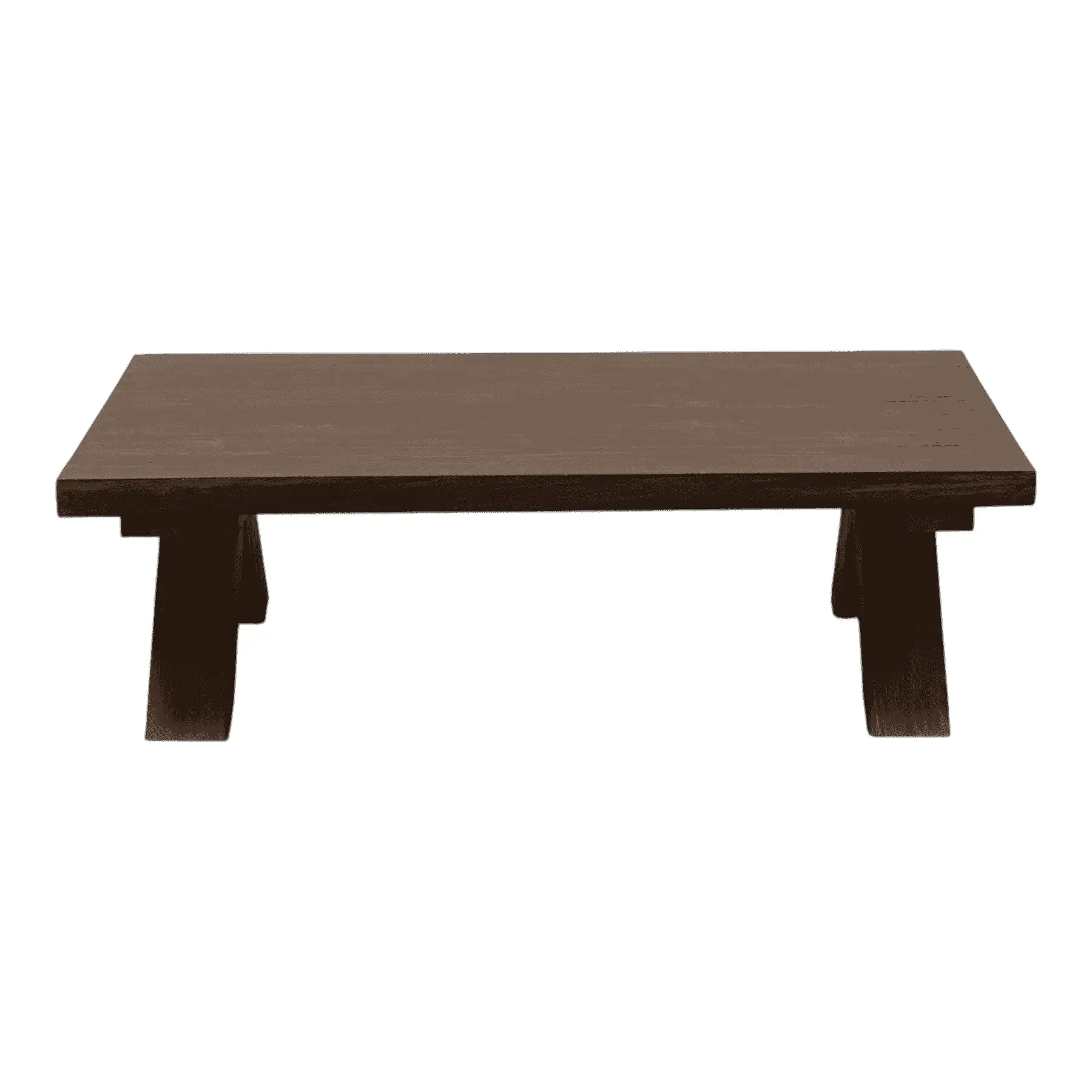 Modern dark wood coffee table