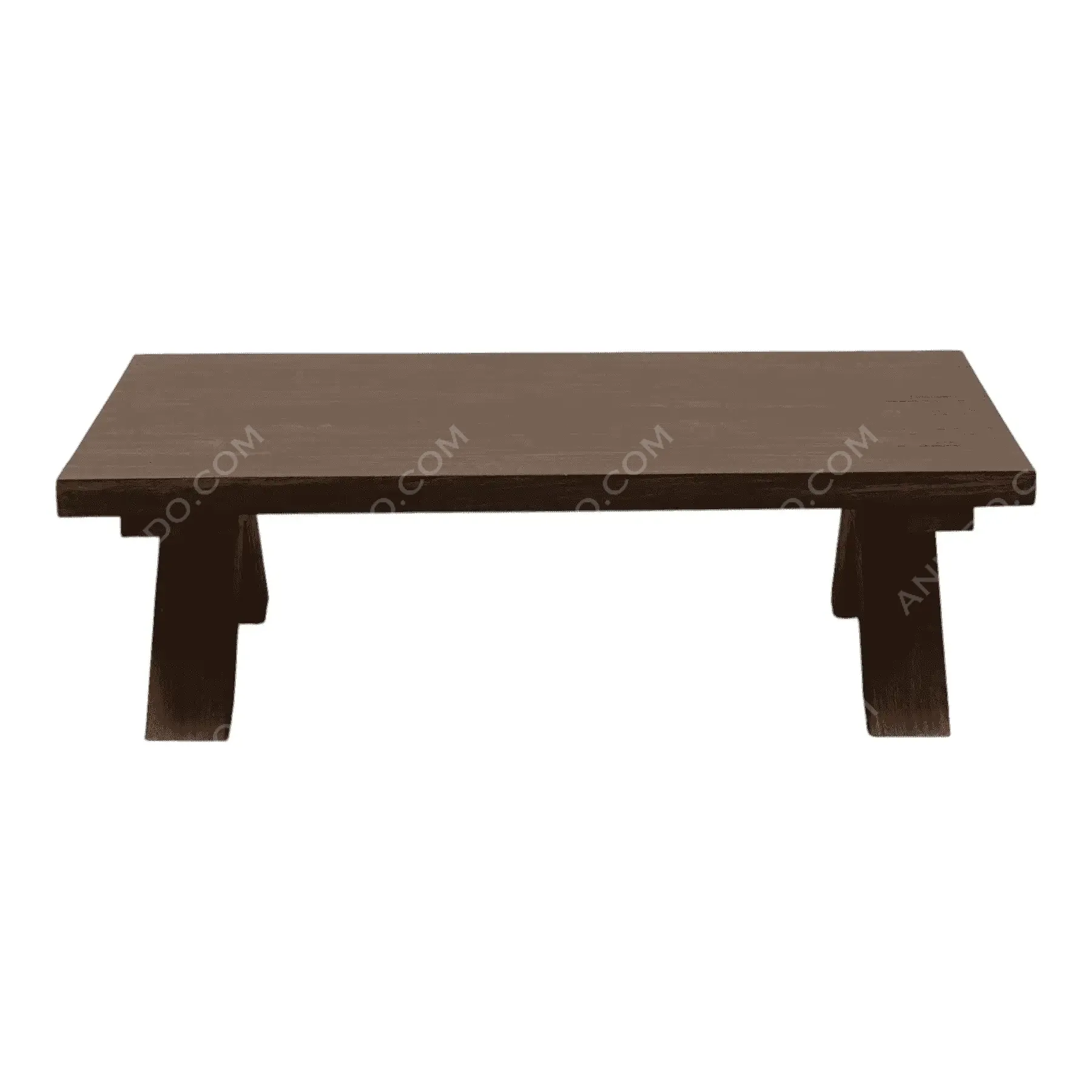 Modern dark wood coffee table