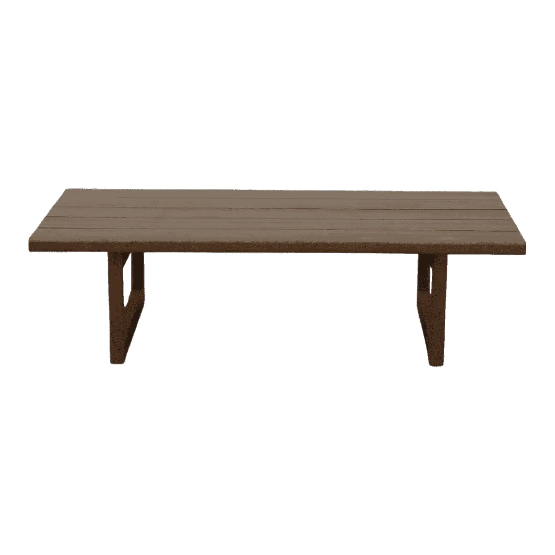Modern wooden rectangular coffee table