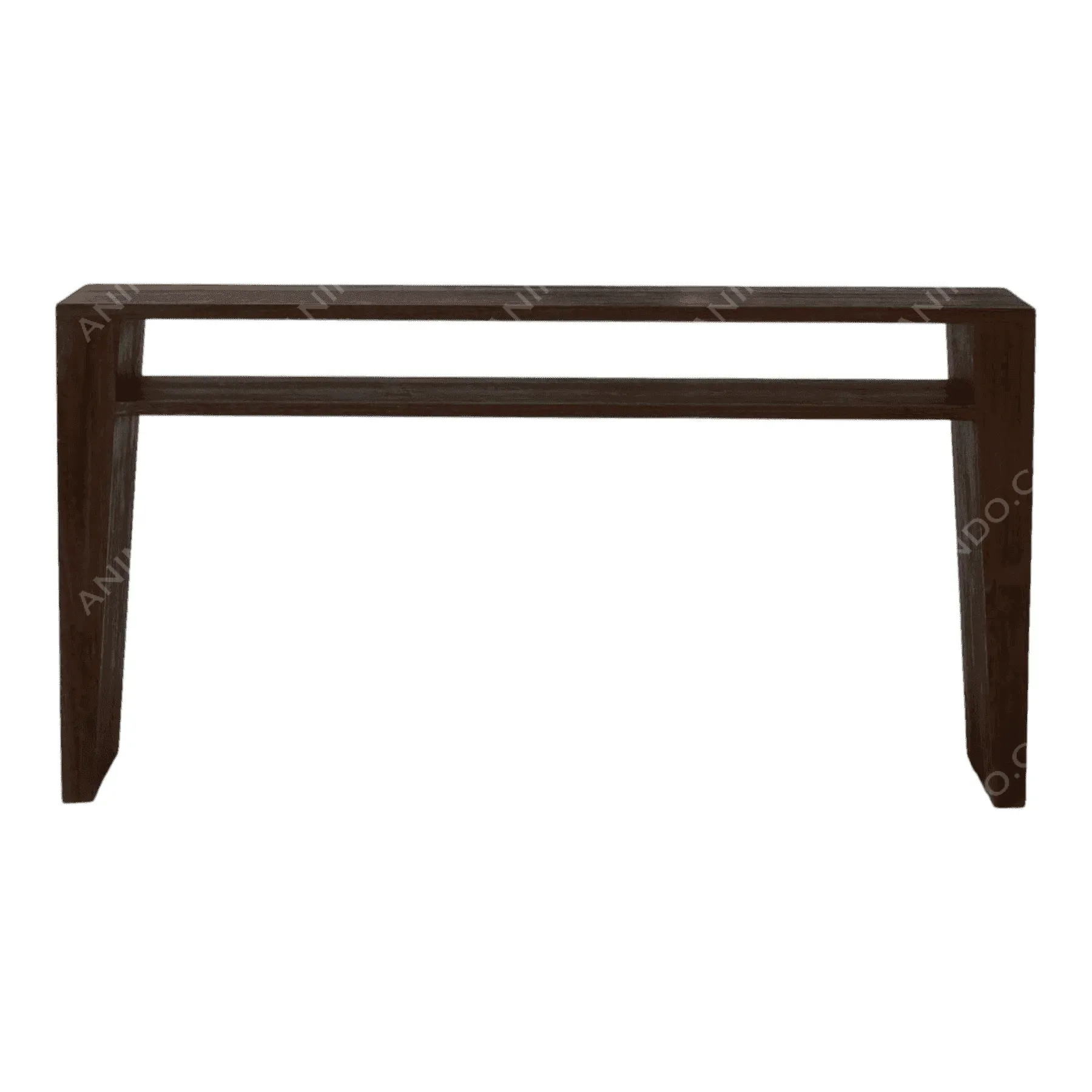 Modern wooden console table with clean design