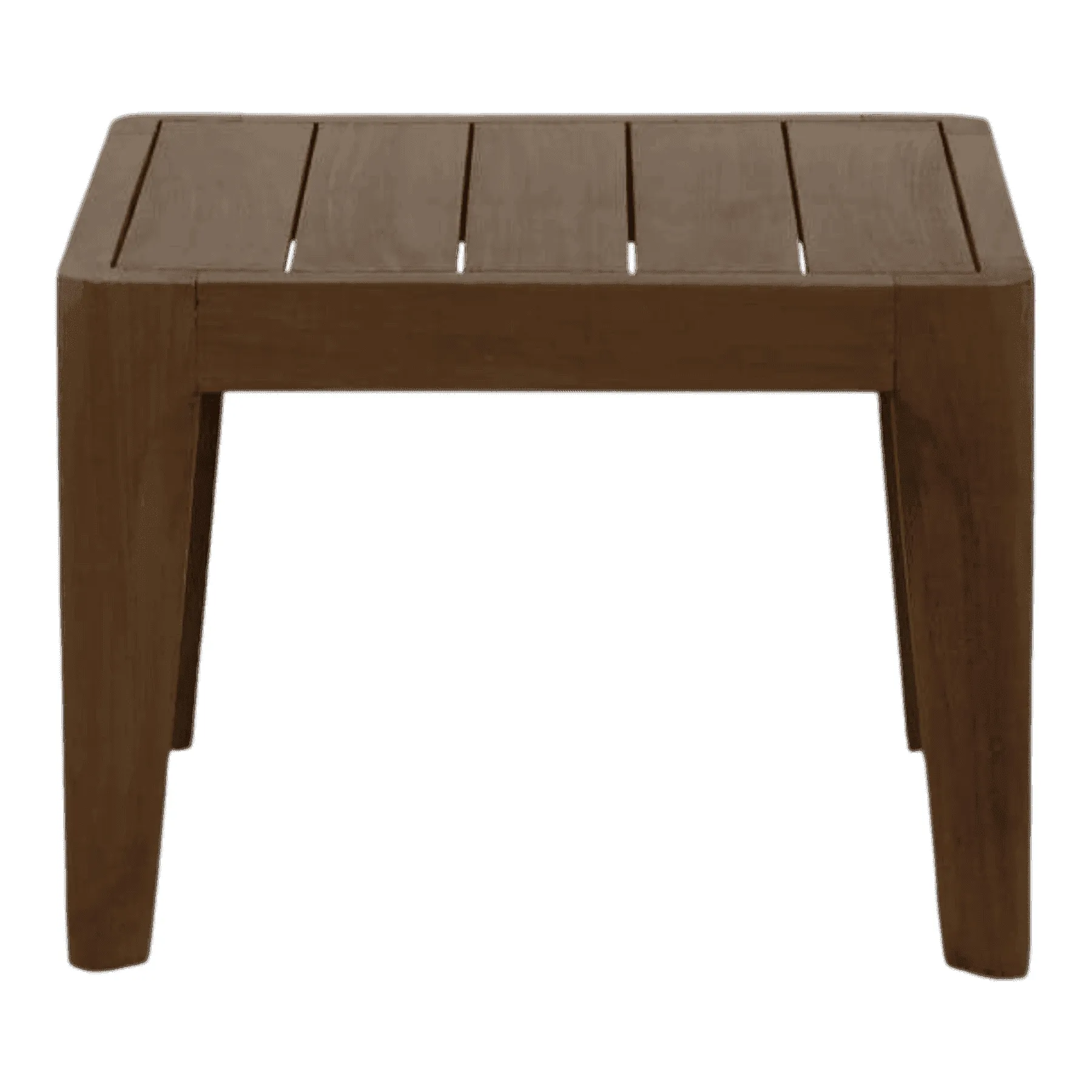 Modern wooden outdoor side table