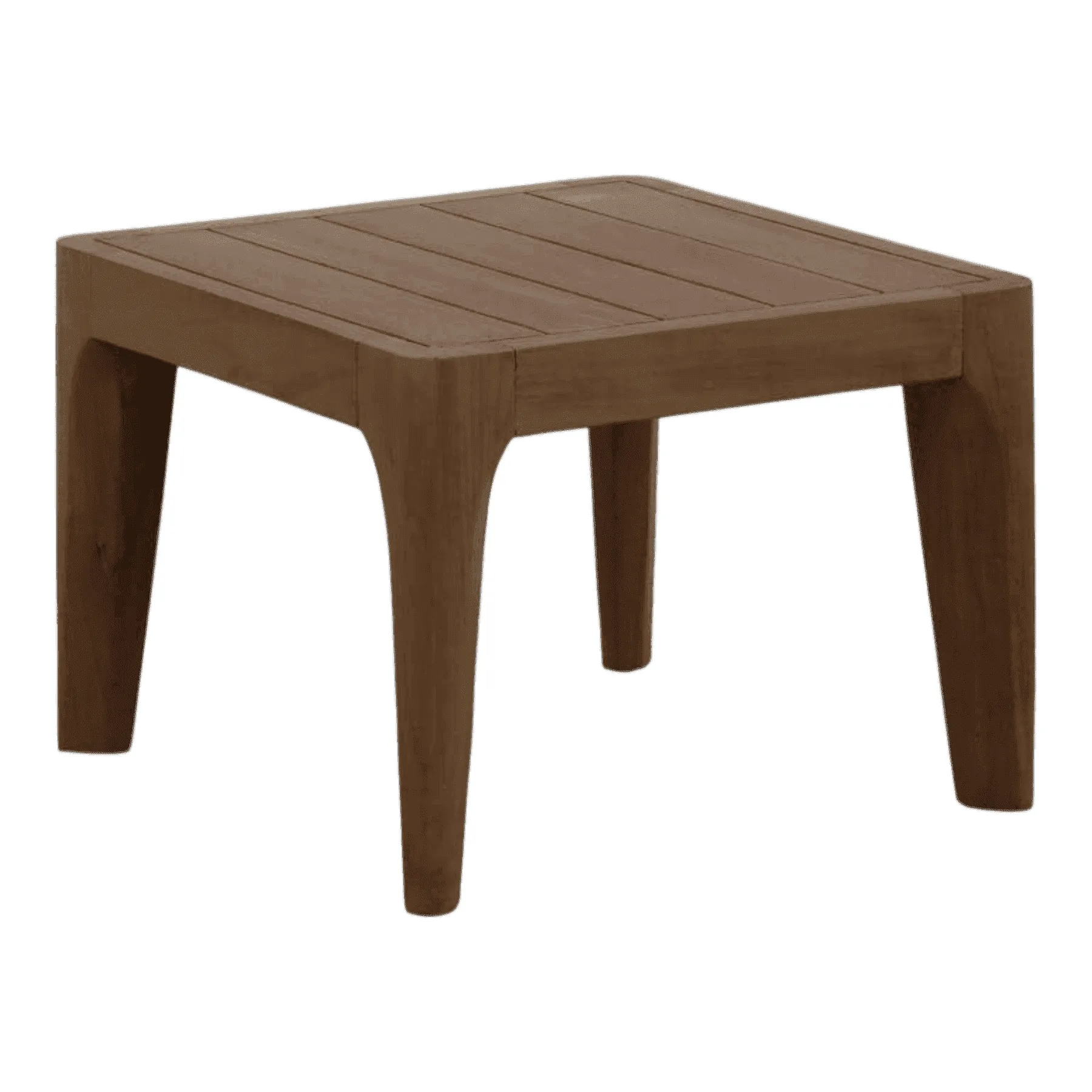 Wooden square coffee table with four legs