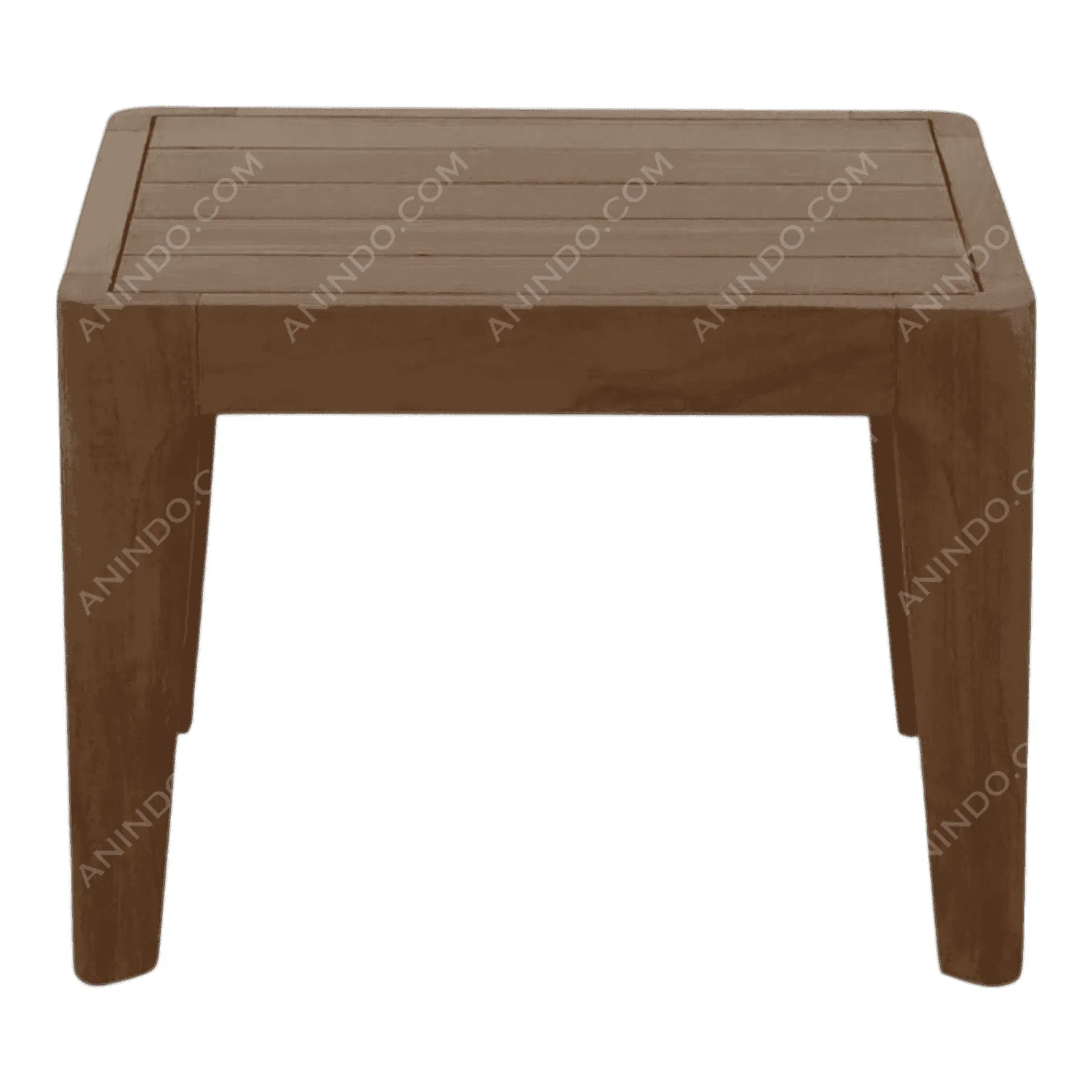 Brown wooden square coffee table