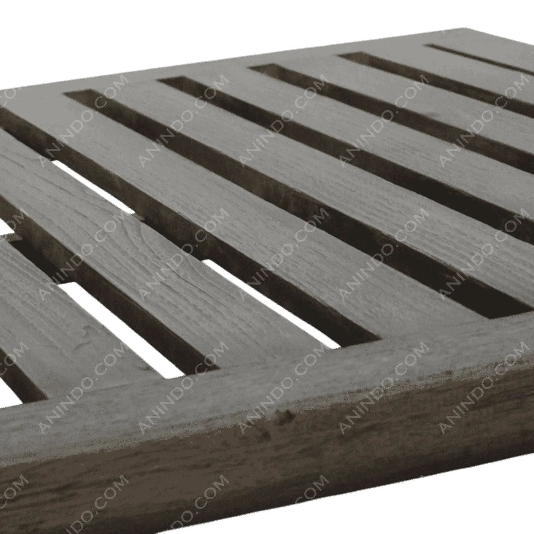 Close-up of a wooden slatted surface