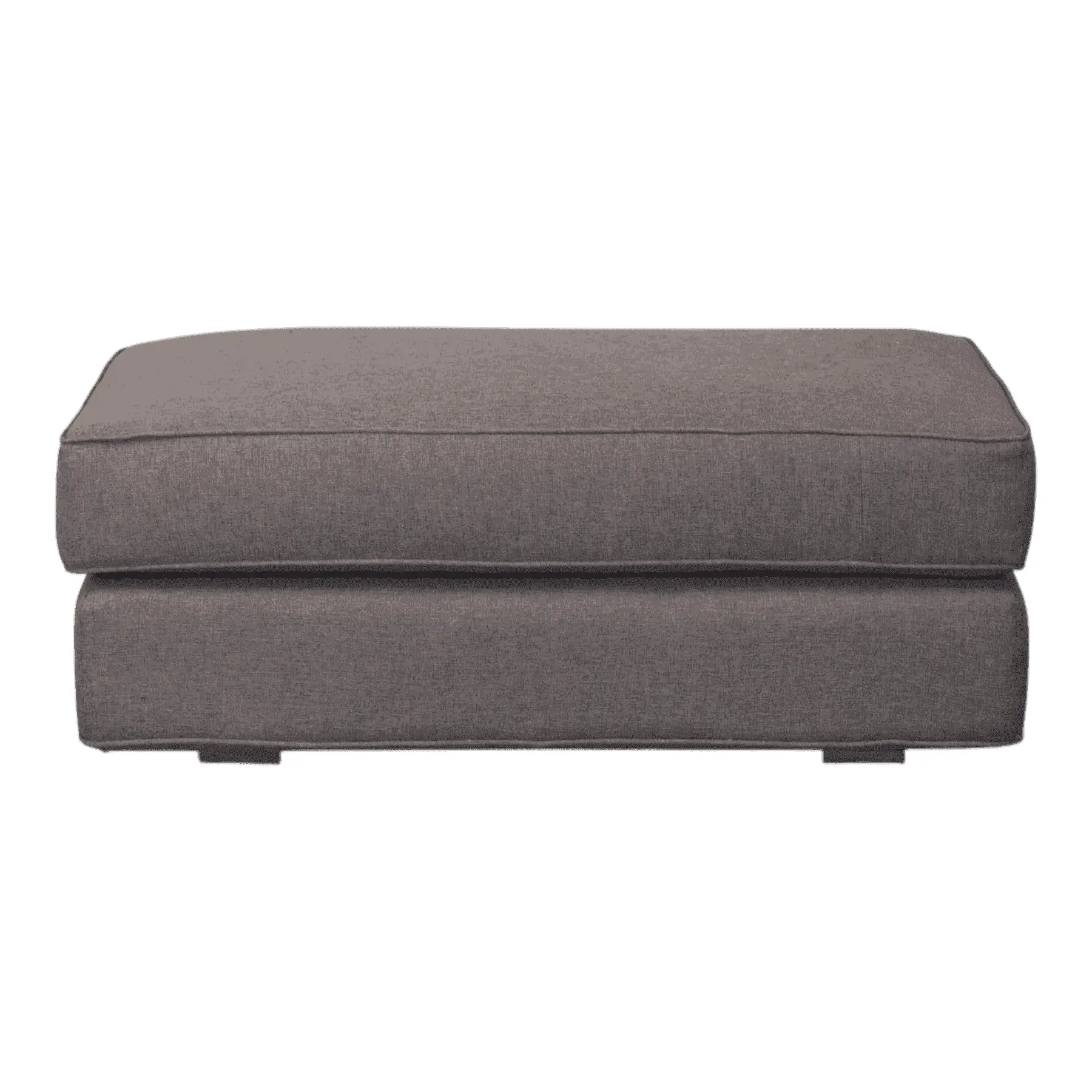 Modern gray upholstered ottoman bench