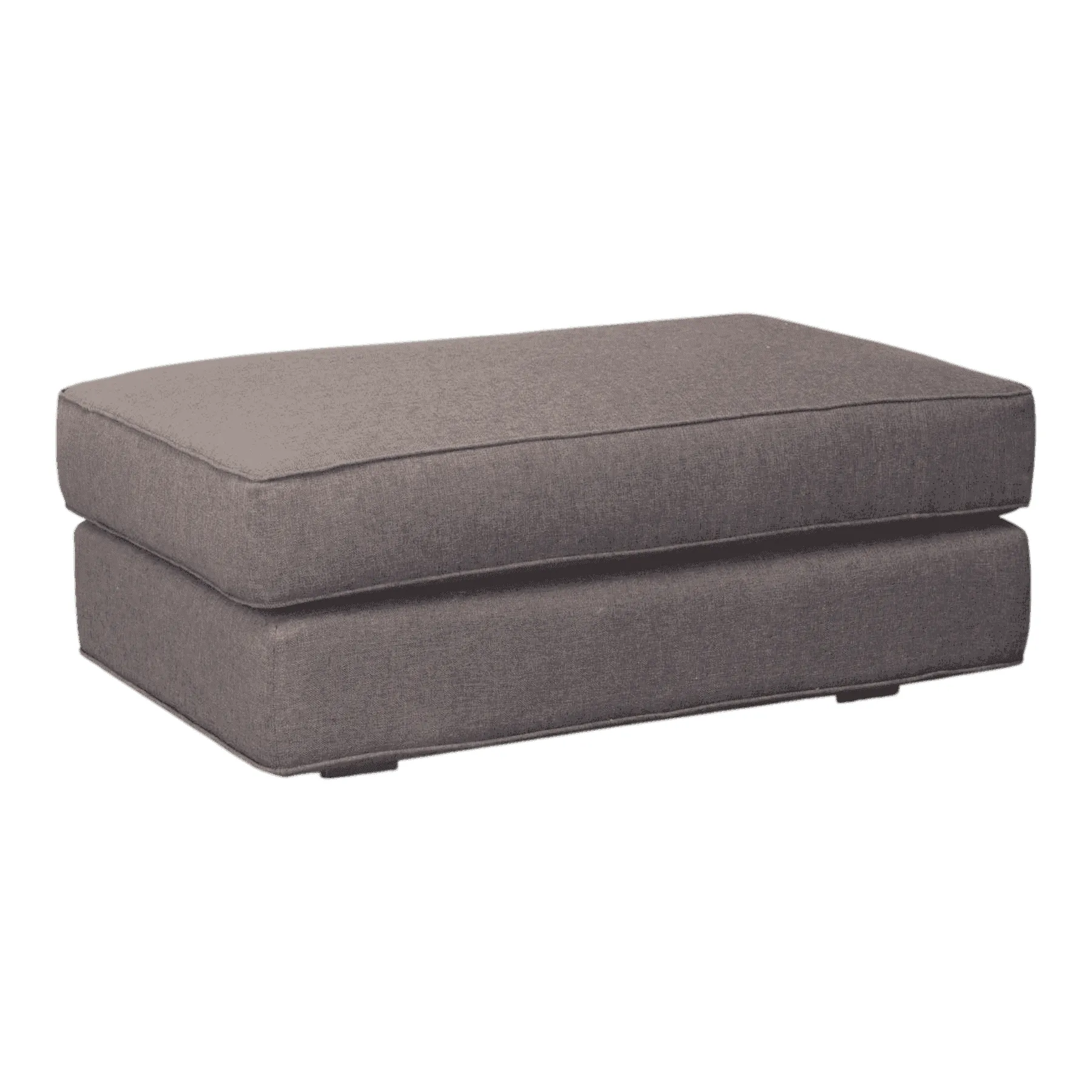 Modern gray upholstered ottoman bench
