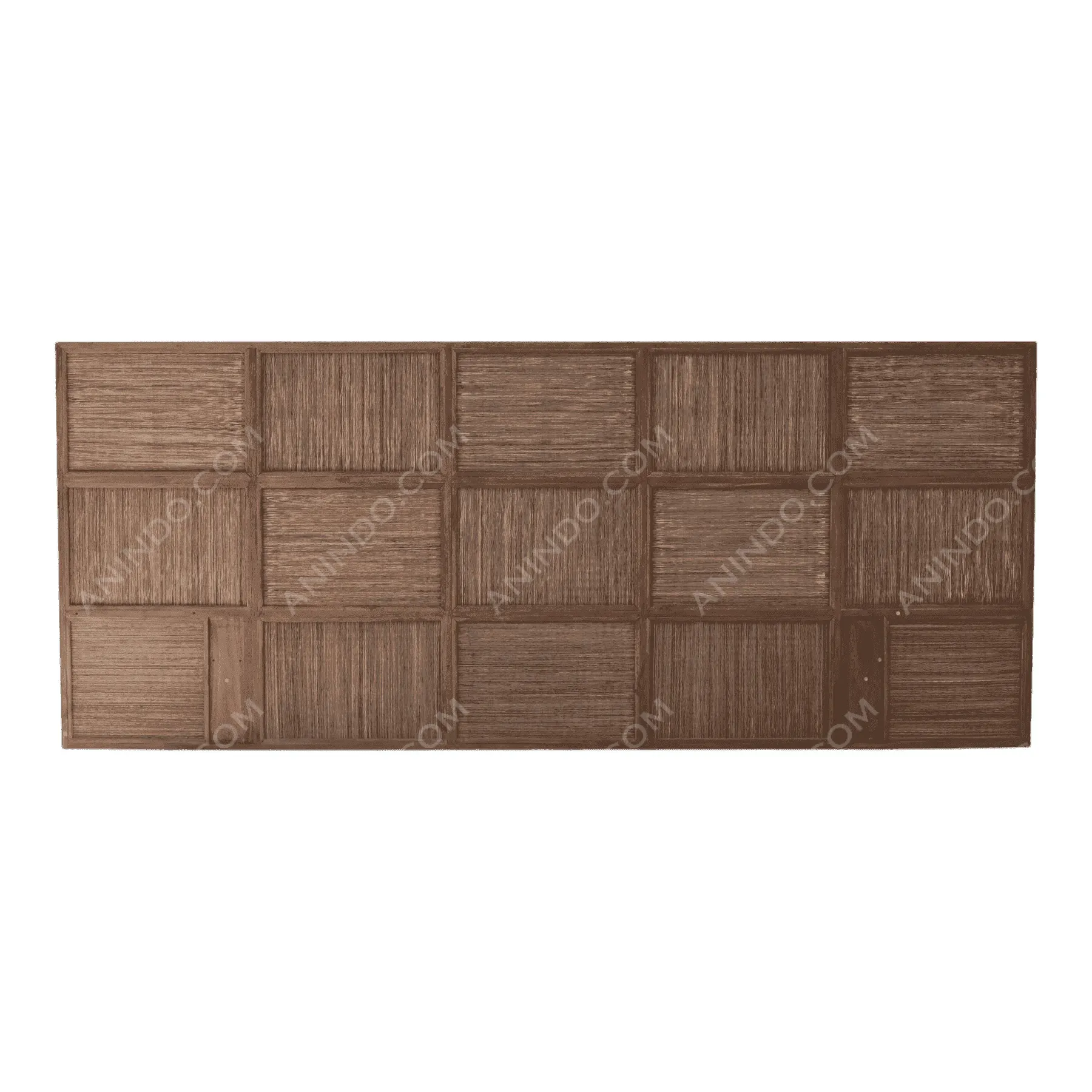 Brown wooden textured wall panel design