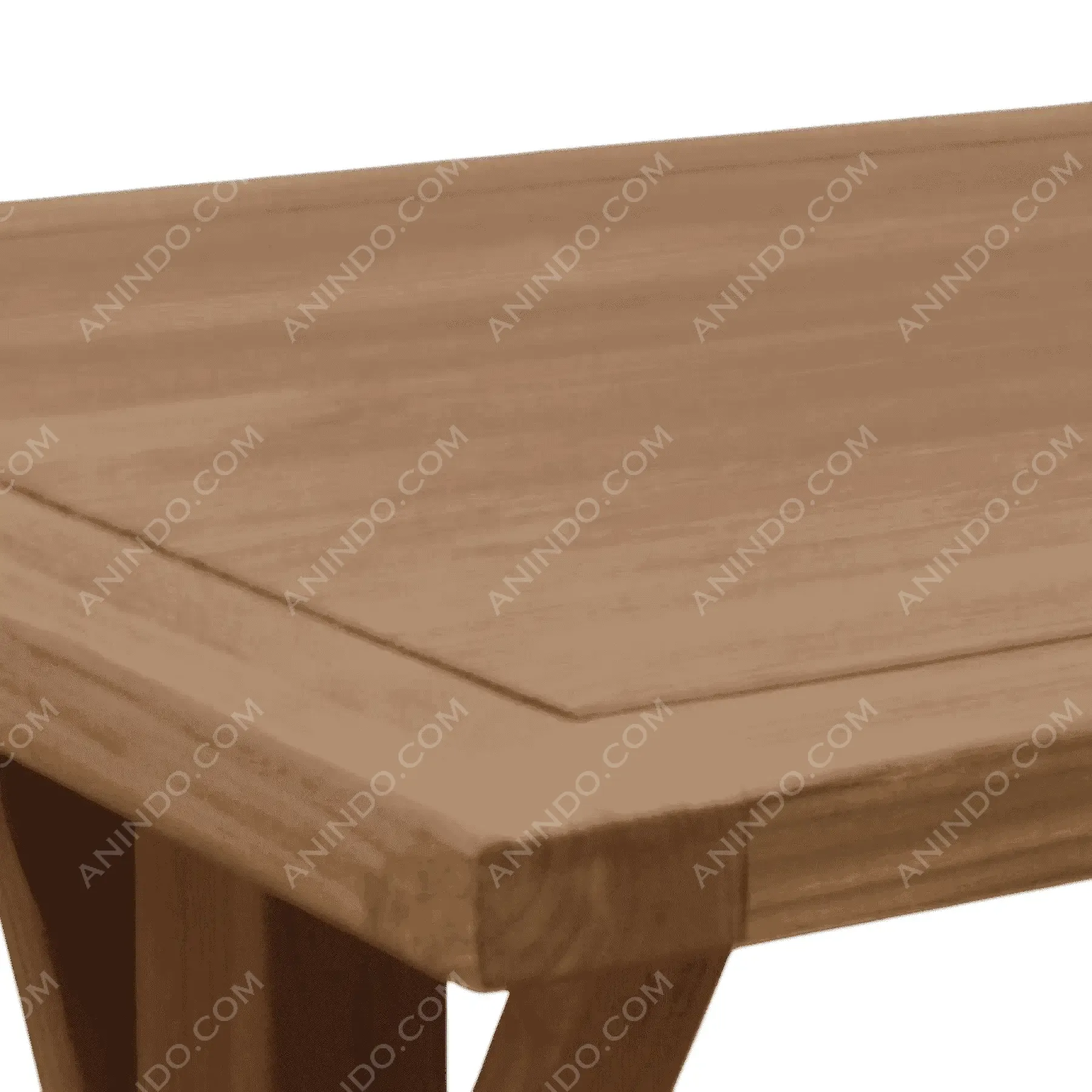 Close-up of wooden table corner