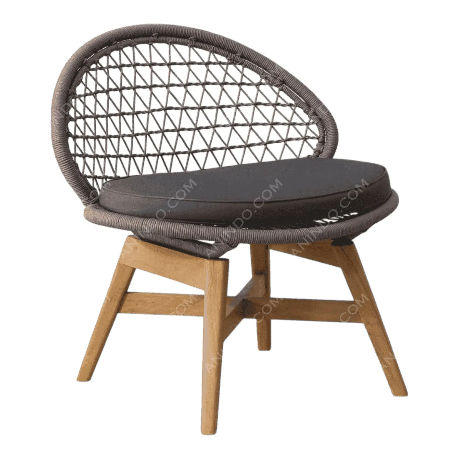 Tri-Weave Rope Accent Chair - Image 2