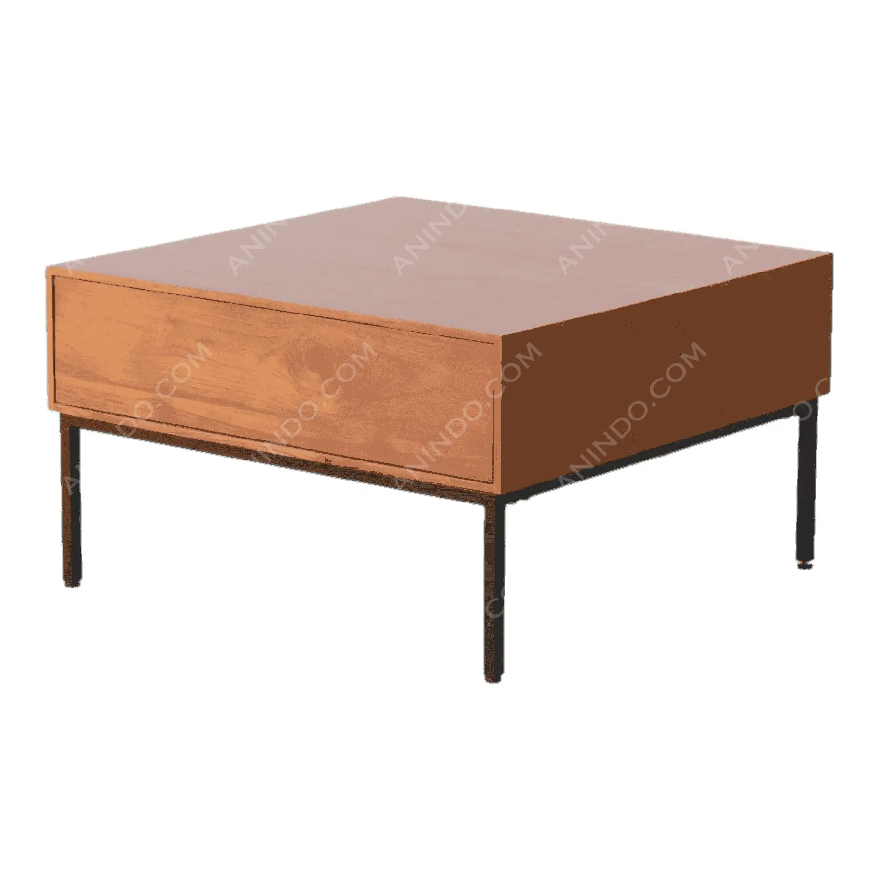 Minimalist Metal-Leg Side Table - Image 6