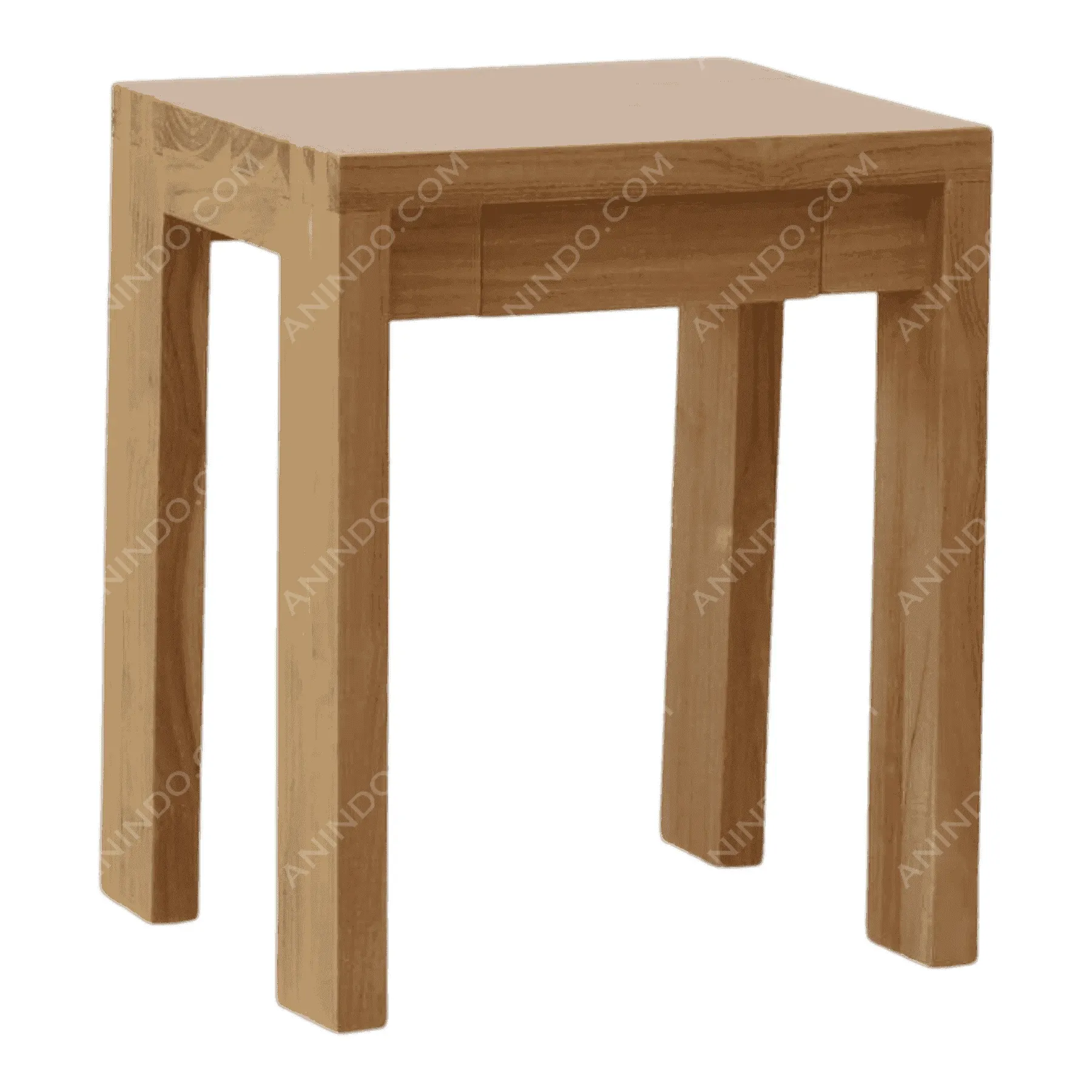 Shaker Teak Side Table - Image 2