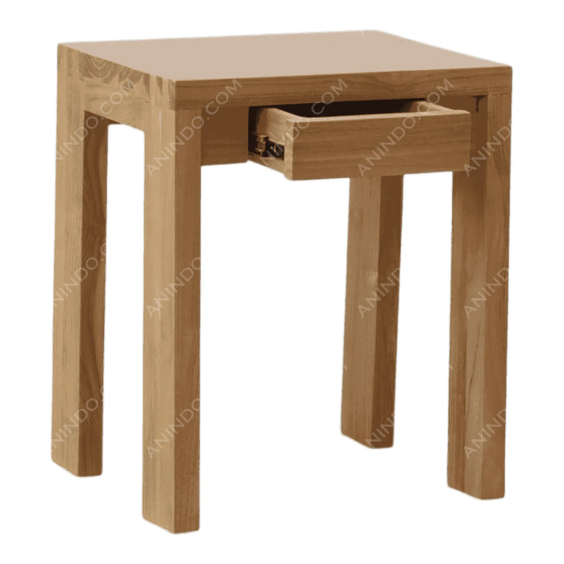 Shaker Teak Side Table - Image 3