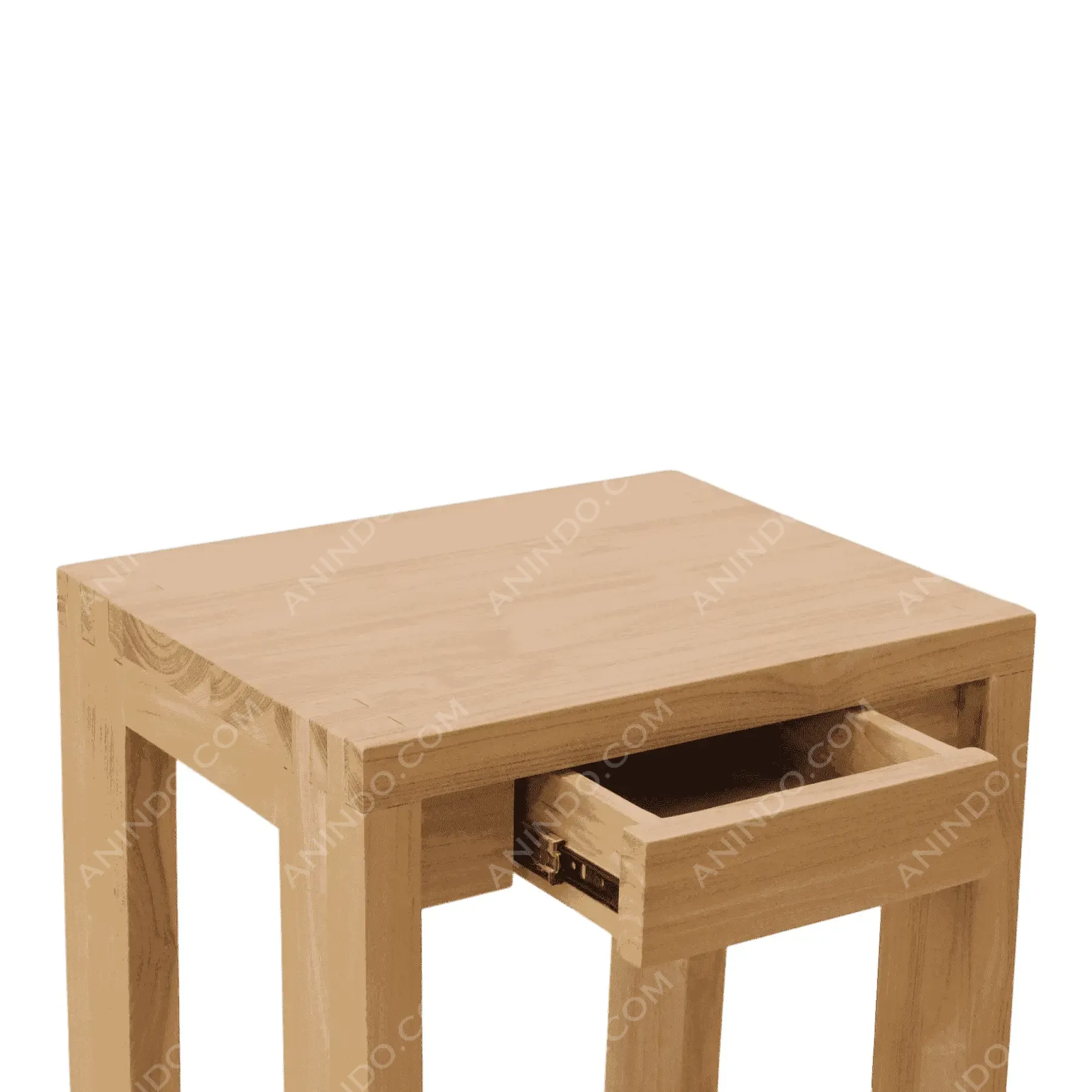 Shaker Teak Side Table - Image 4
