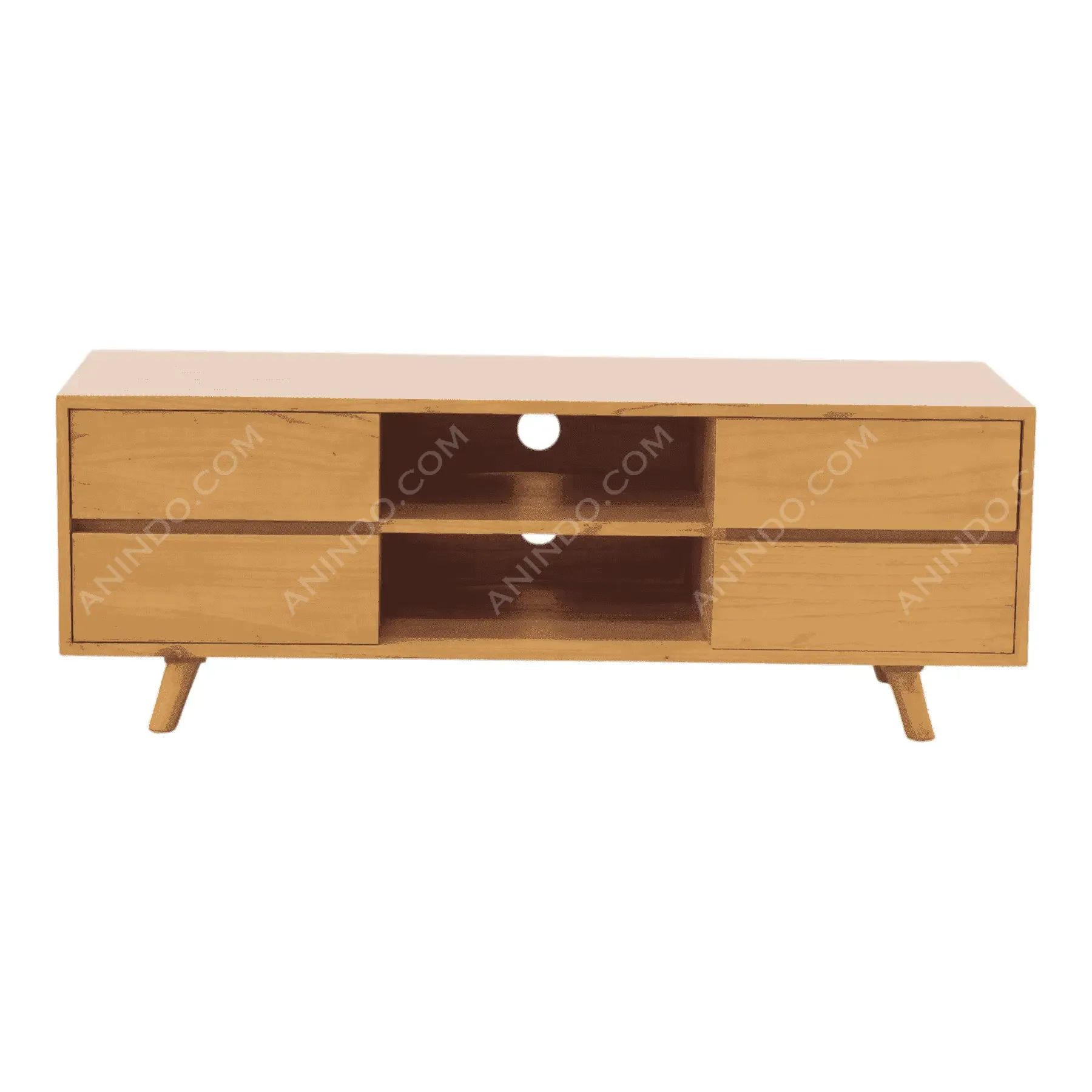 Retro Teak Media Console