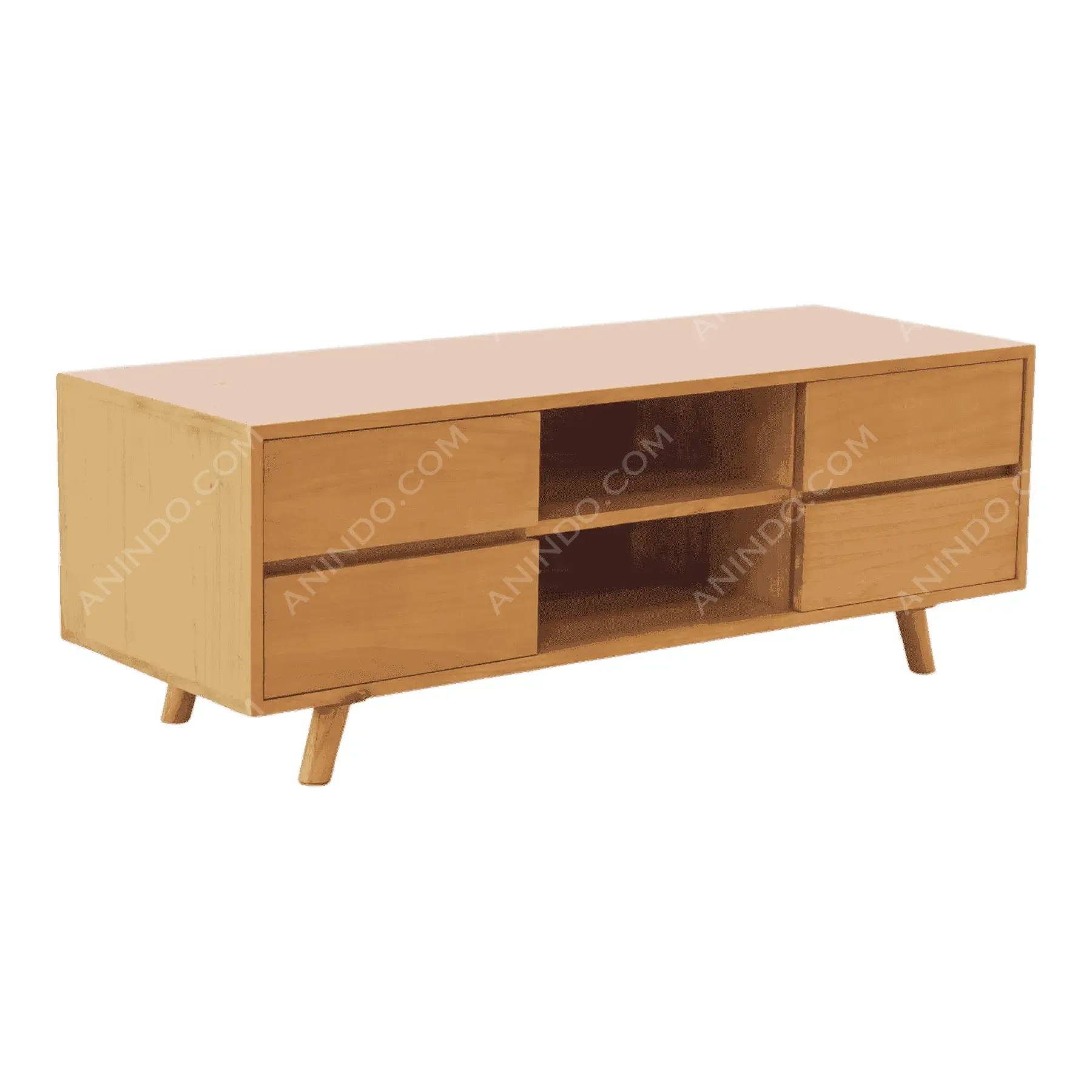 Retro Teak Media Console - Image 2
