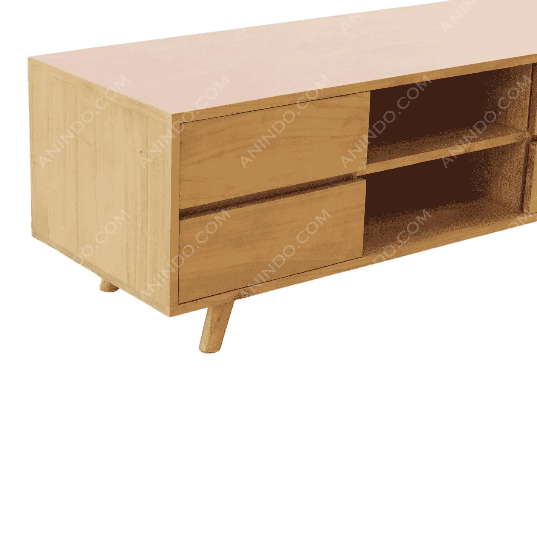 Retro Teak Media Console - Image 3