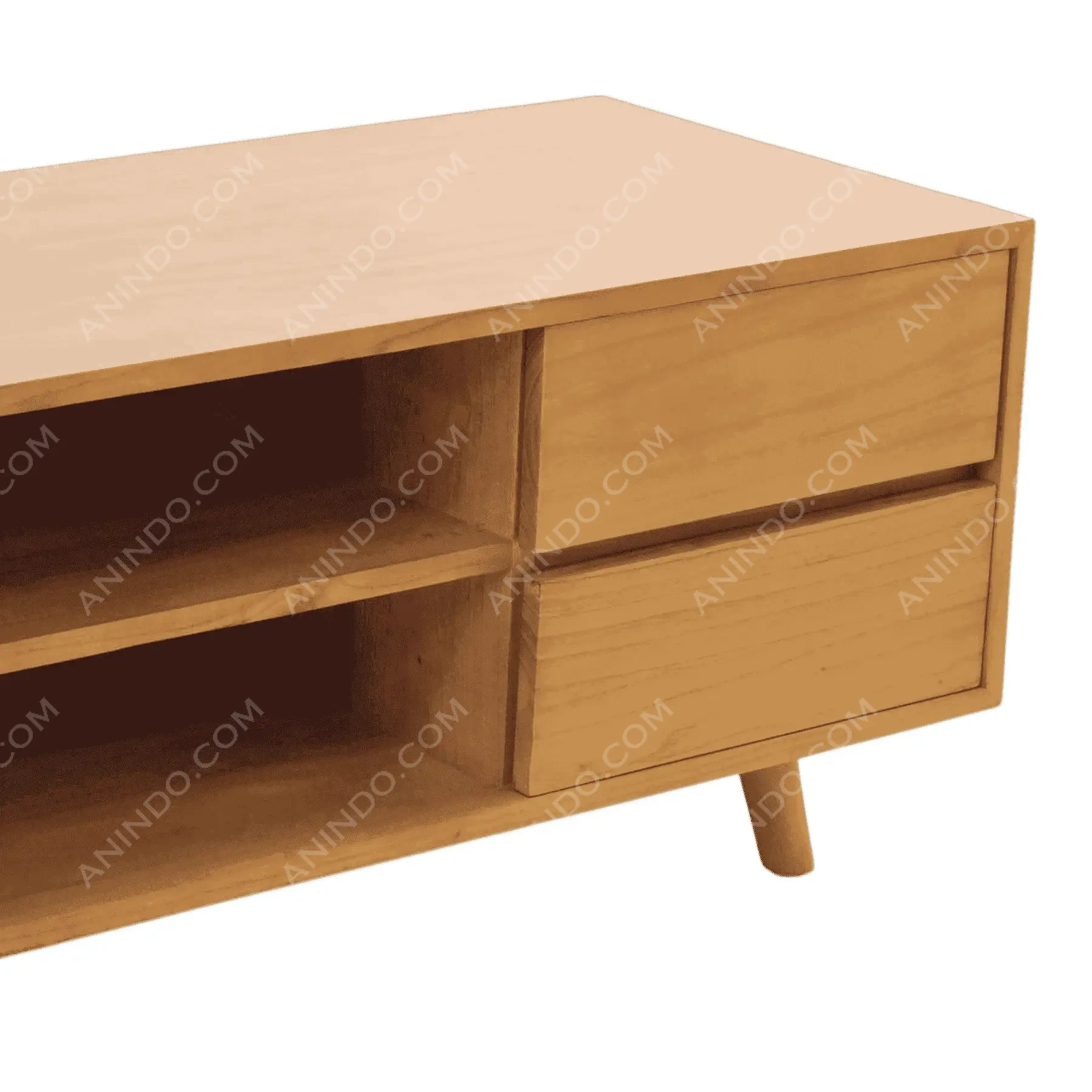 Retro Teak Media Console - Image 4