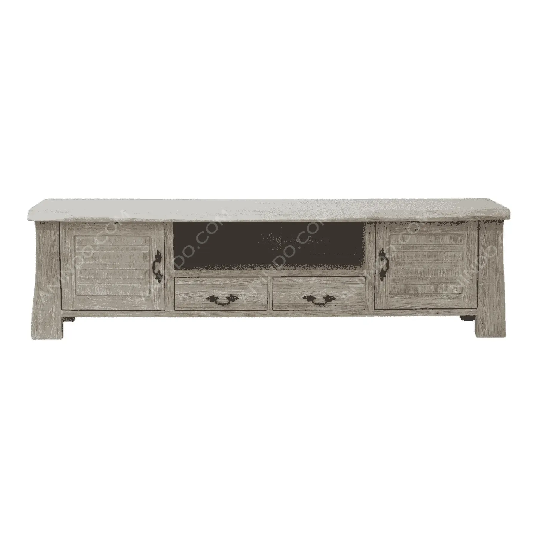 Rustic Slat-Door Media Console