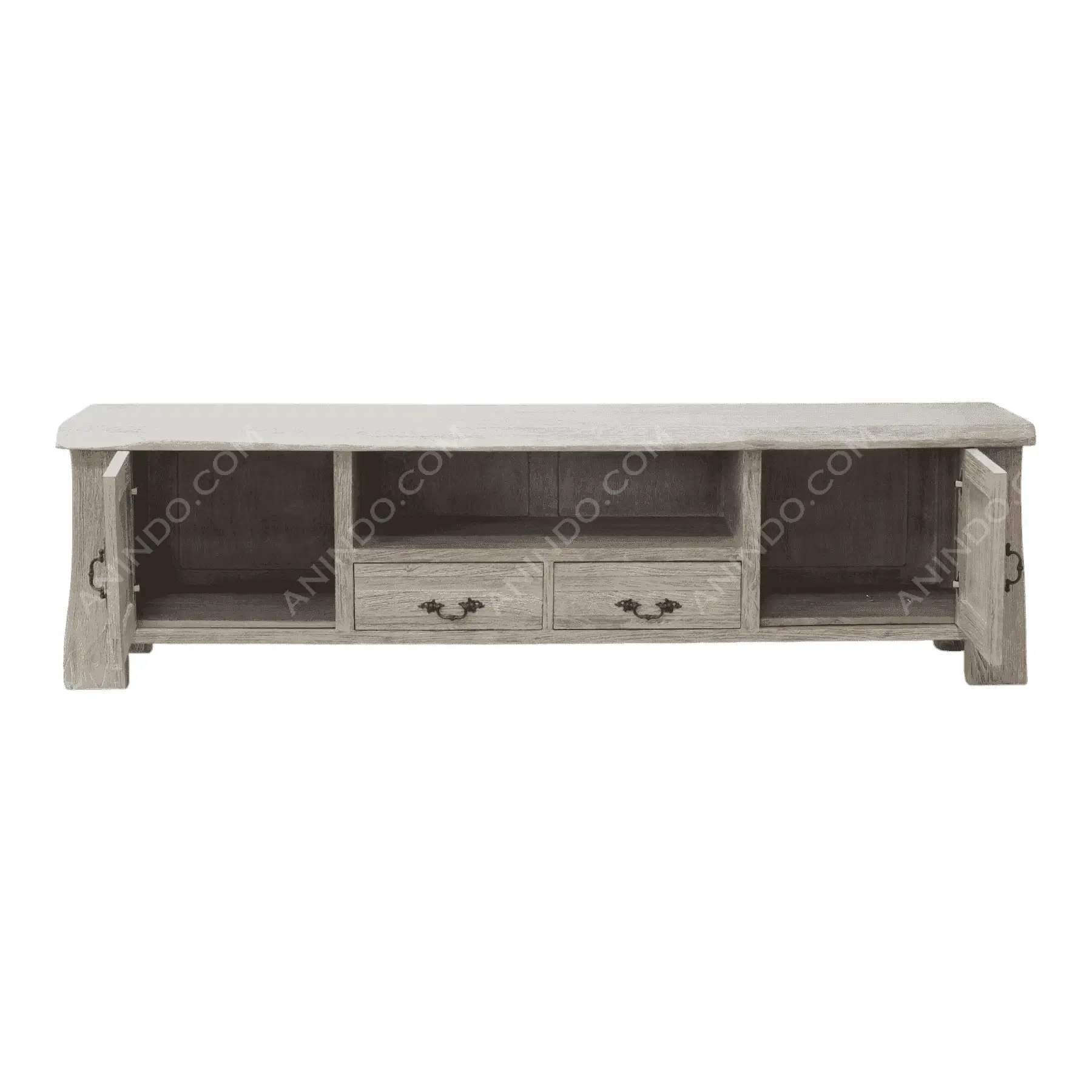 Rustic Slat-Door Media Console - Image 2
