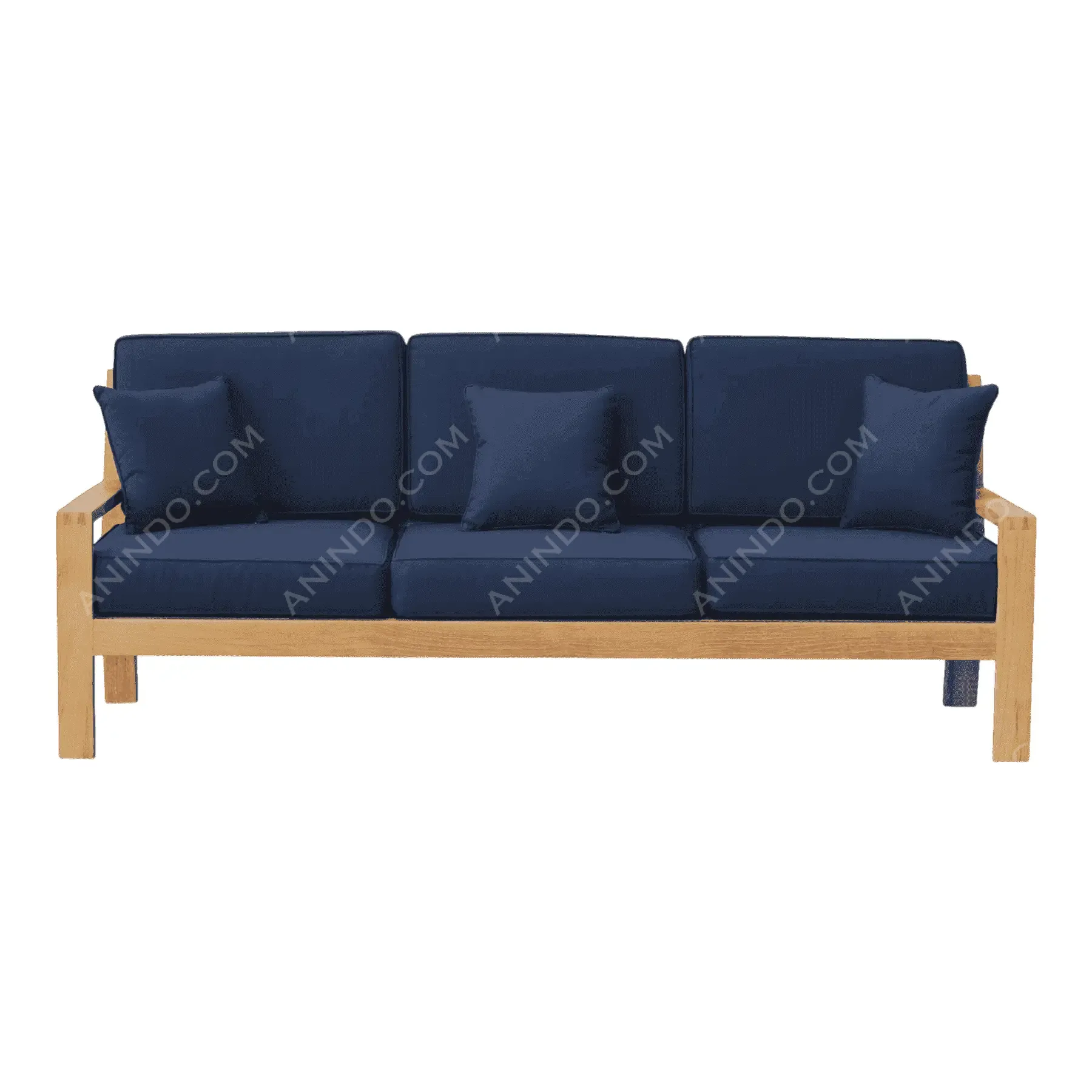 Oslo Teak & Navy Sofa