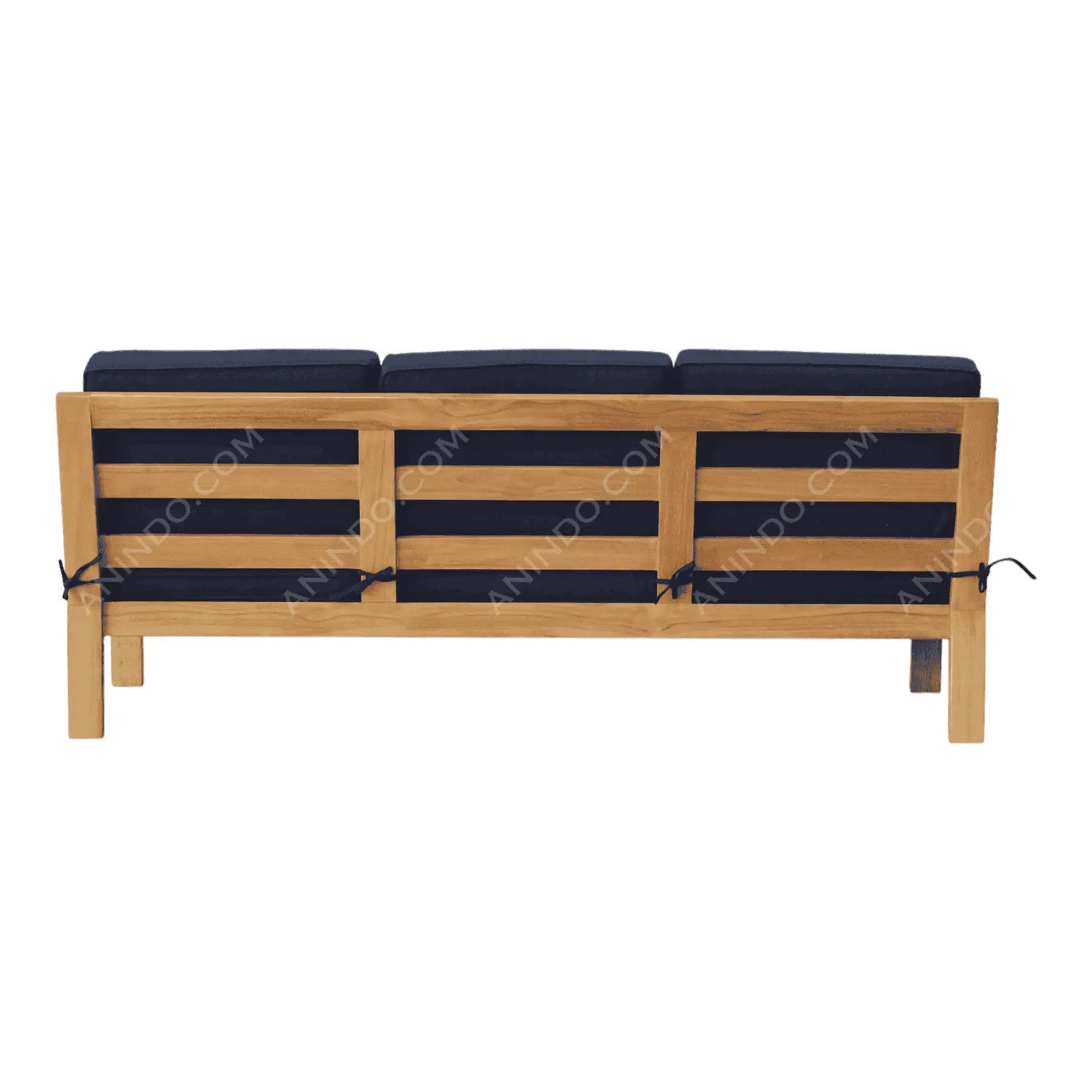 Oslo Teak & Navy Sofa - Image 7