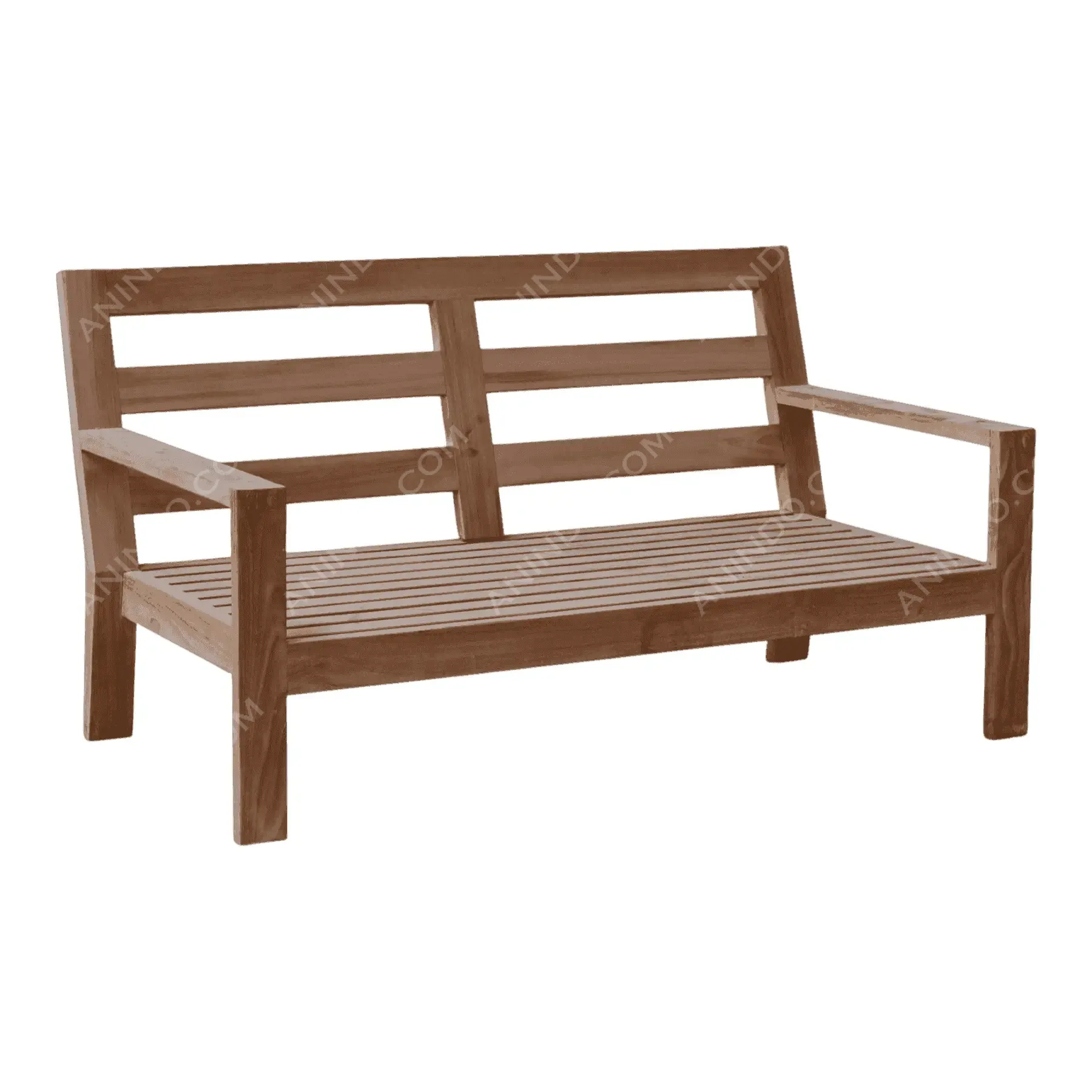 Classic Teak Garden Bench - Image 2