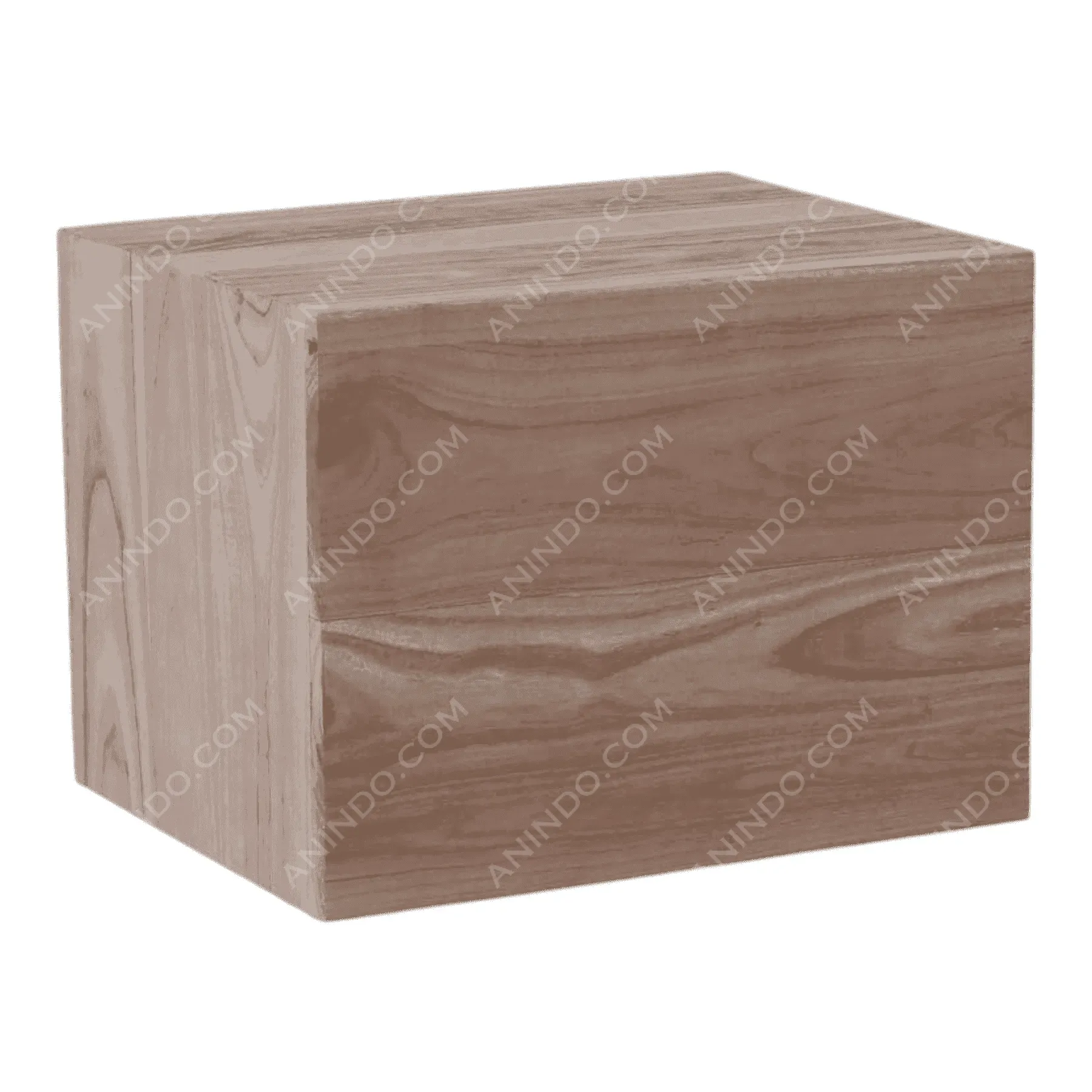 Elemental Teak Block Table - Image 2