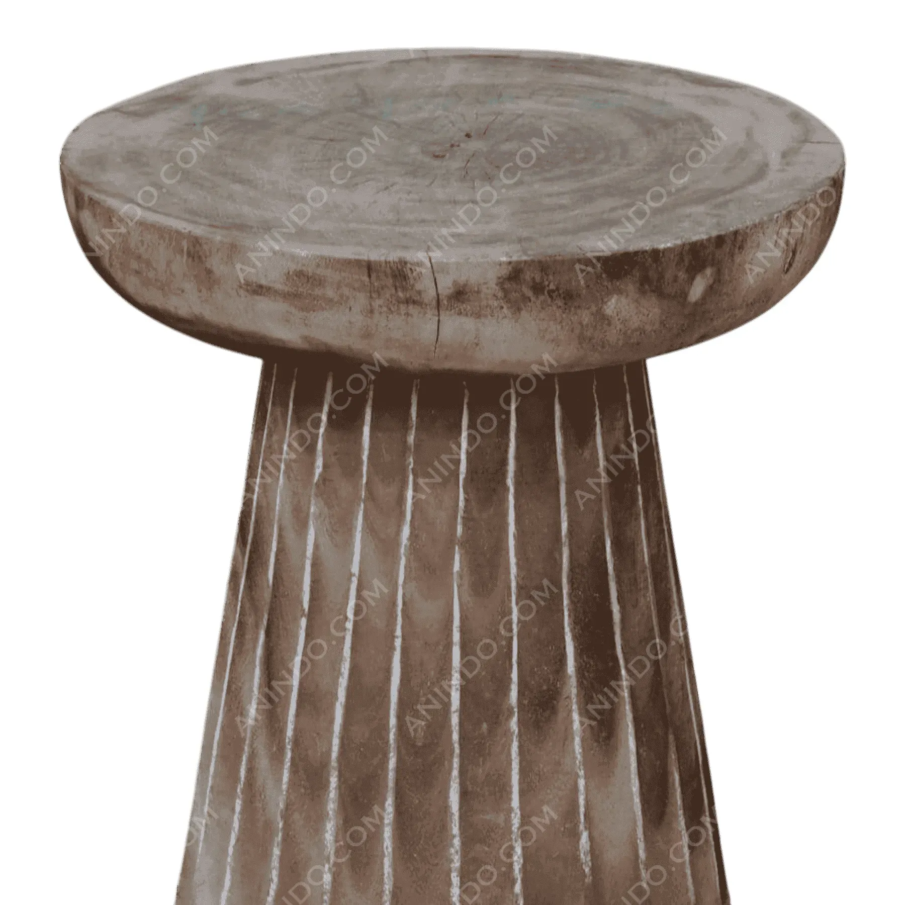 Facet Pedestal Stool - Image 2