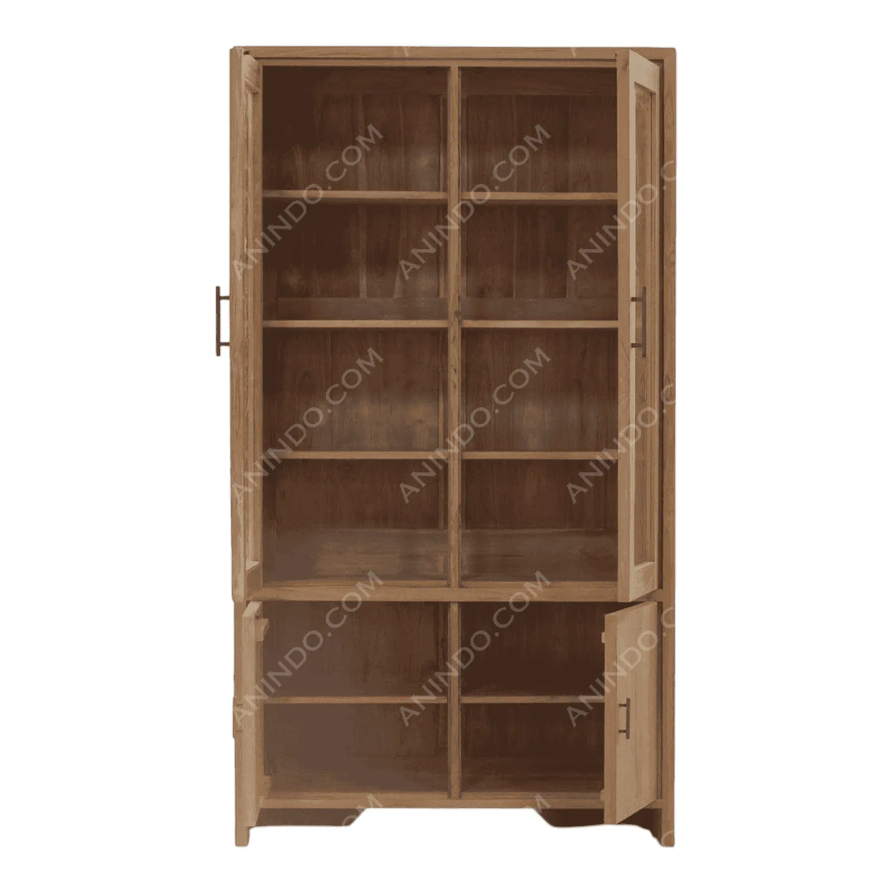 Shaker Teak Display Cabinet - Image 2