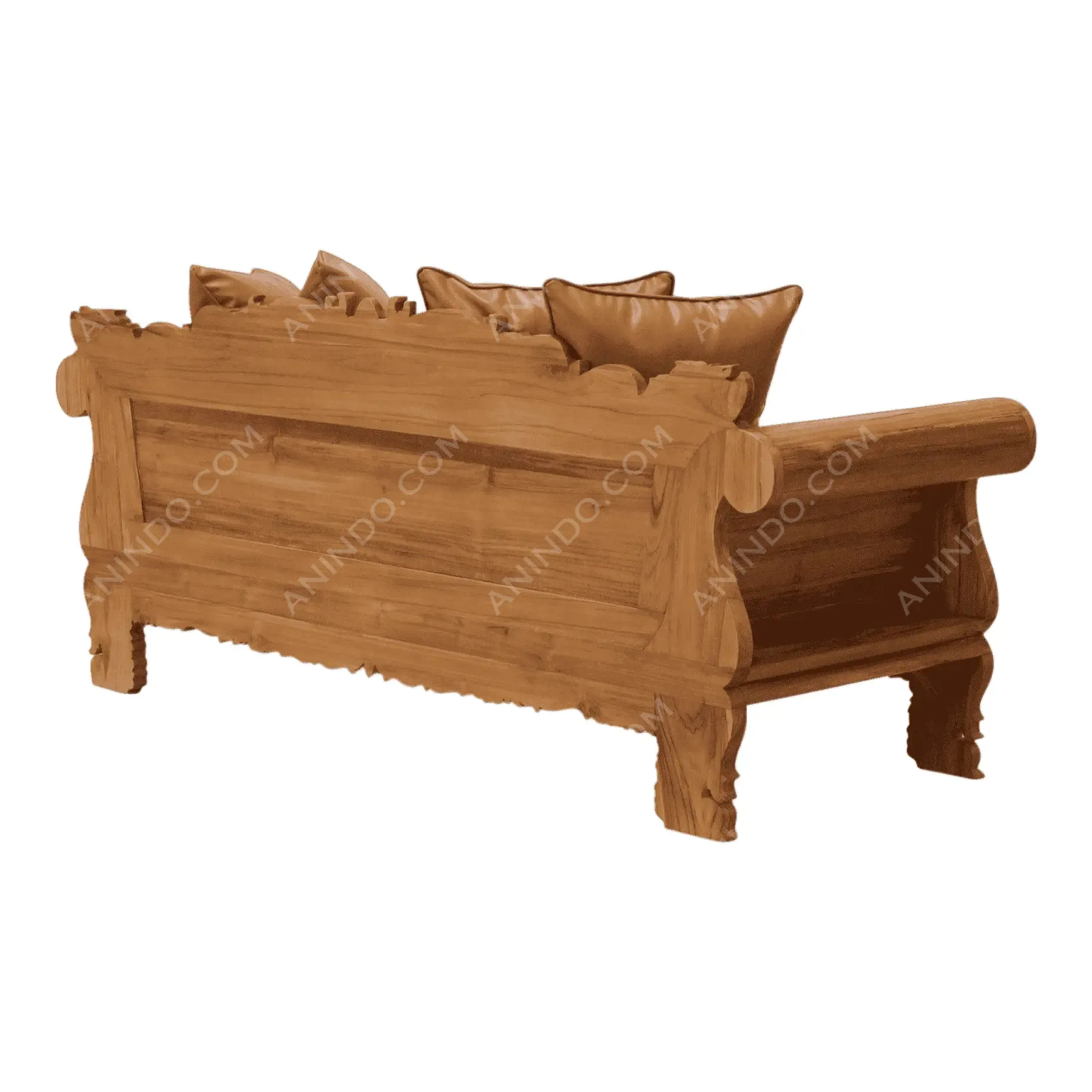 The Jepara Royal Carved Bench - Image 2