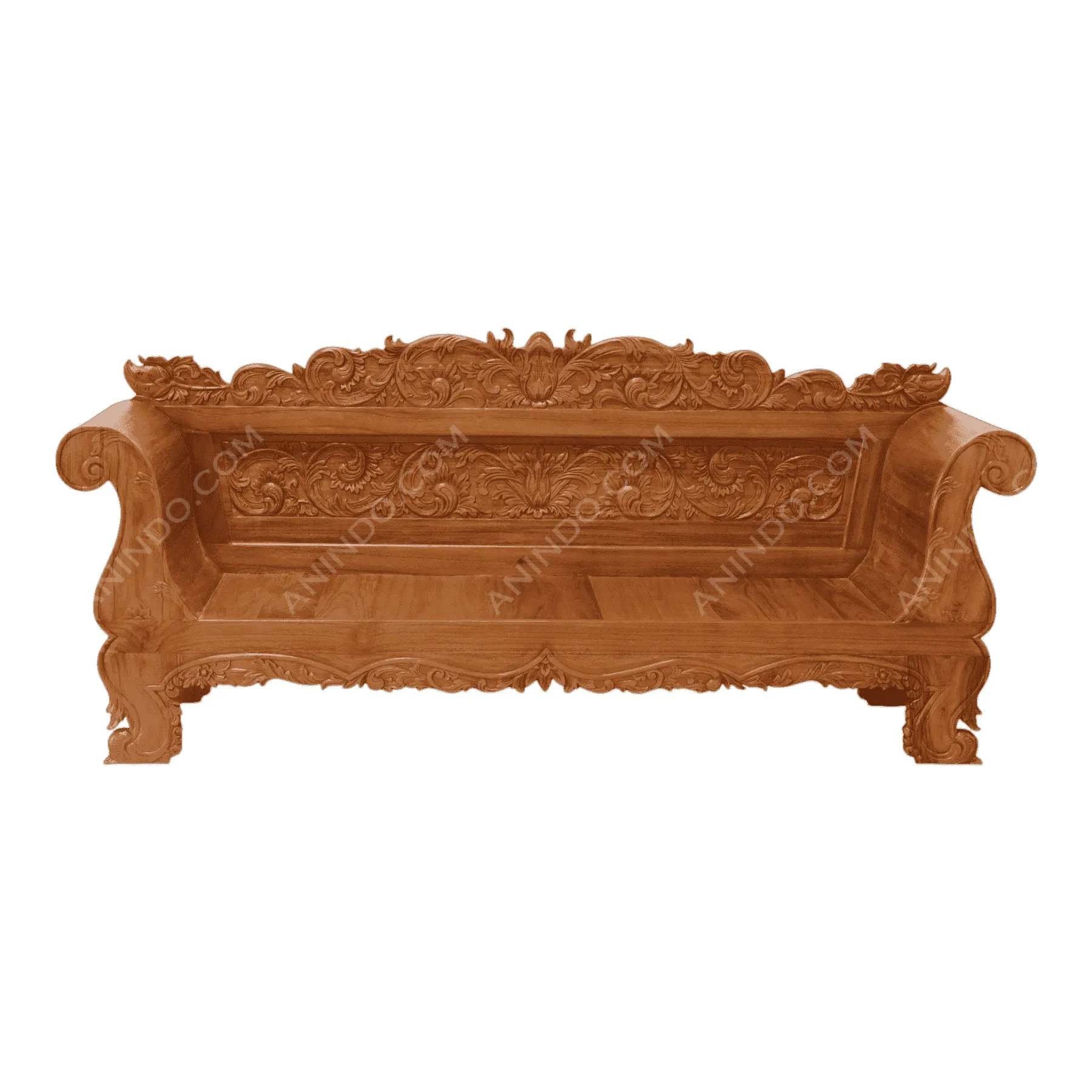 The Jepara Royal Carved Bench