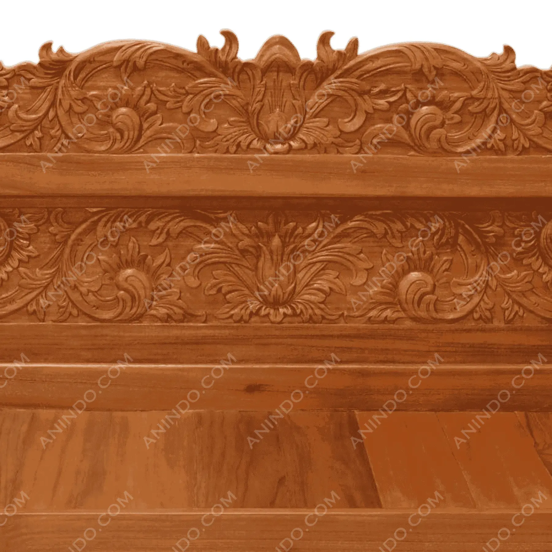 The Jepara Royal Carved Bench - Image 4