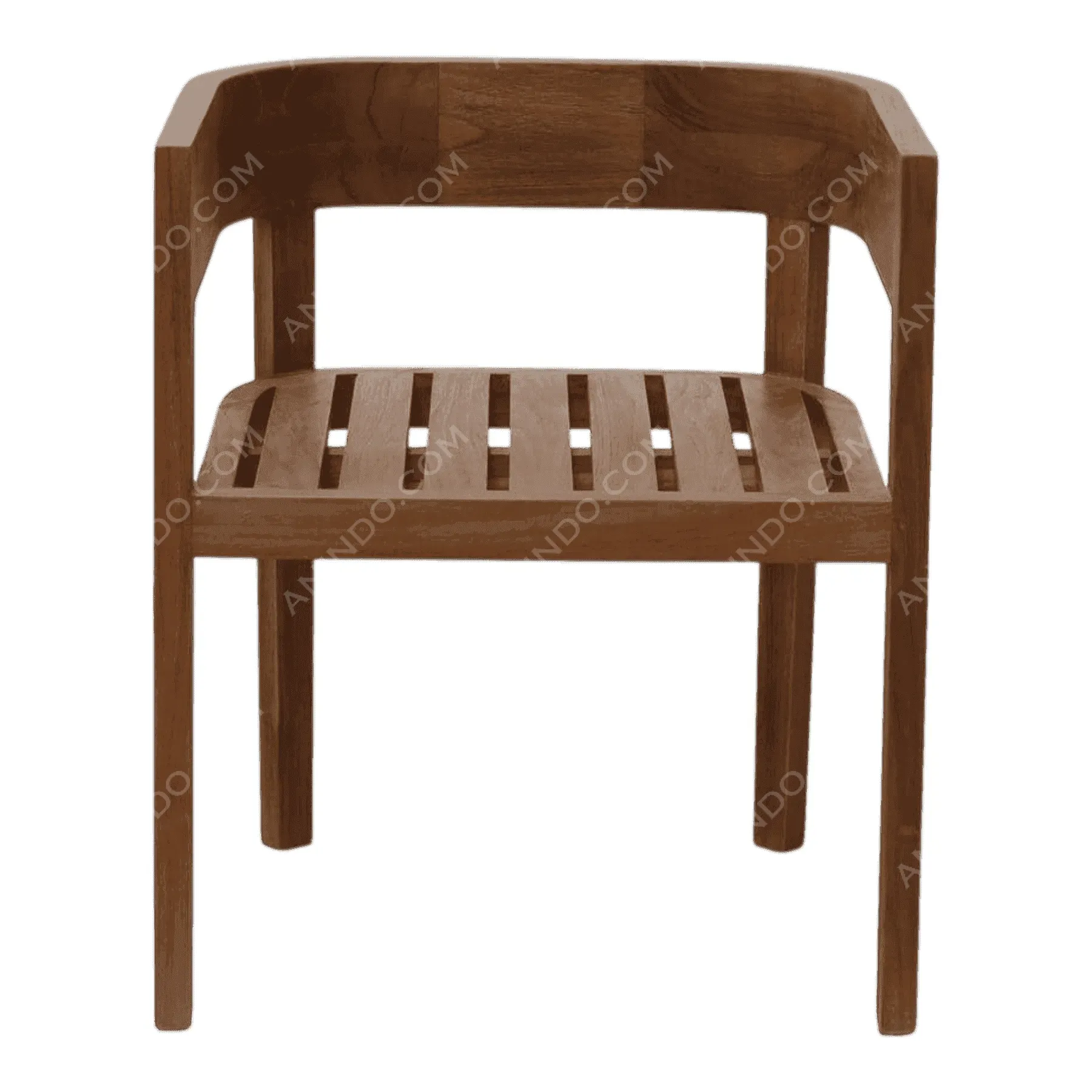 Aura Curved-Back Teak Chair