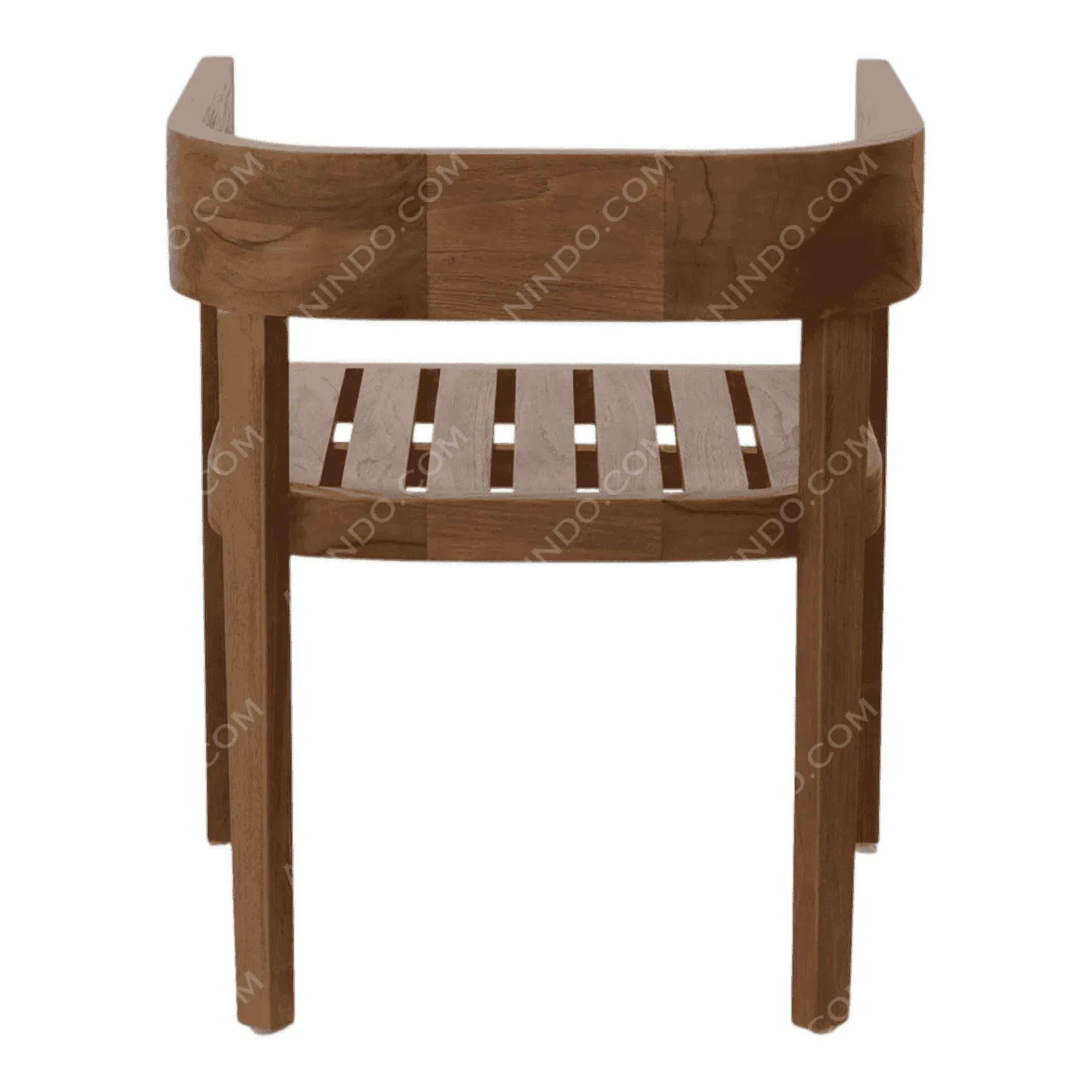 Aura Curved-Back Teak Chair - Image 6