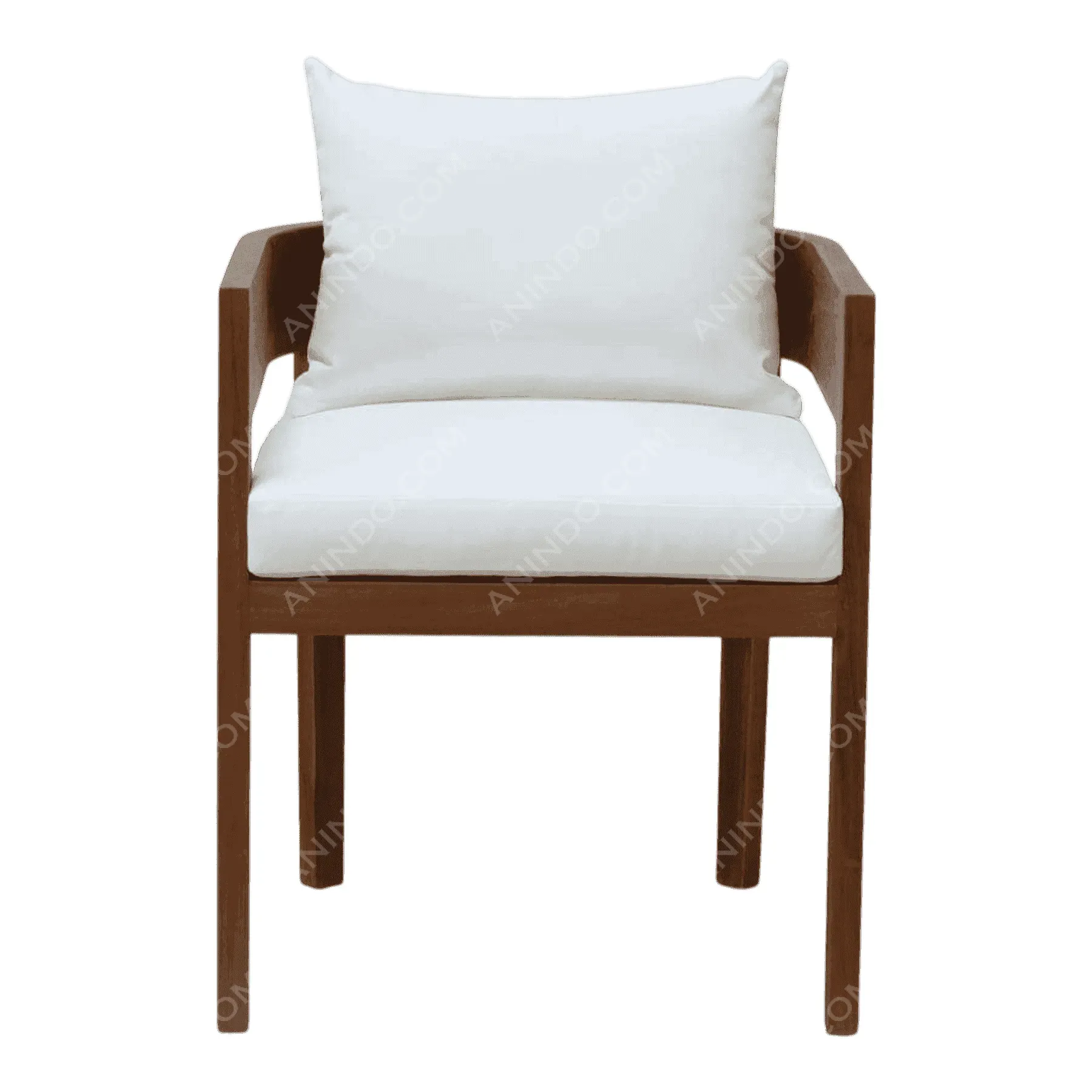 The Oslo Teak Armchair (White)
