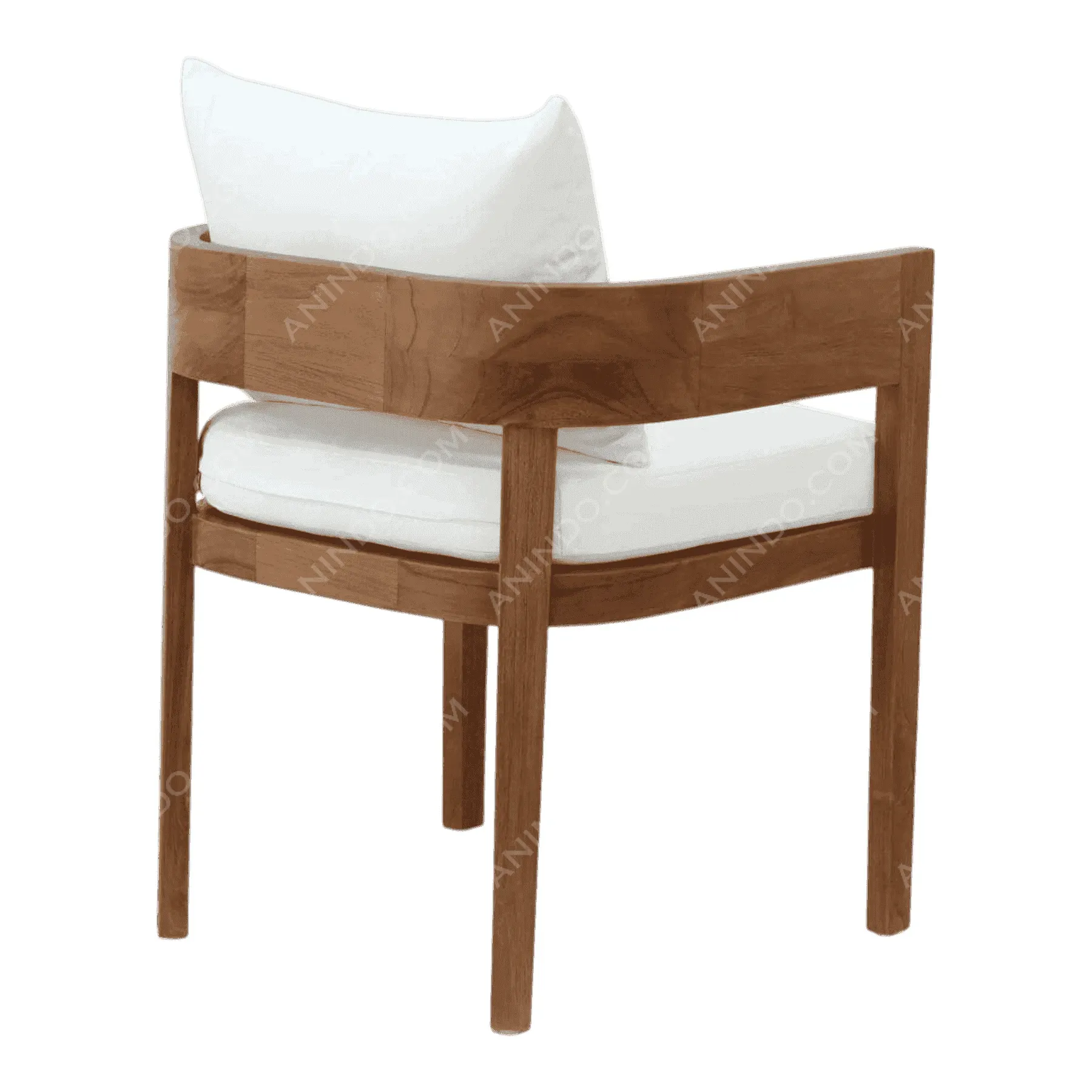 The Oslo Teak Armchair (White) - Image 5