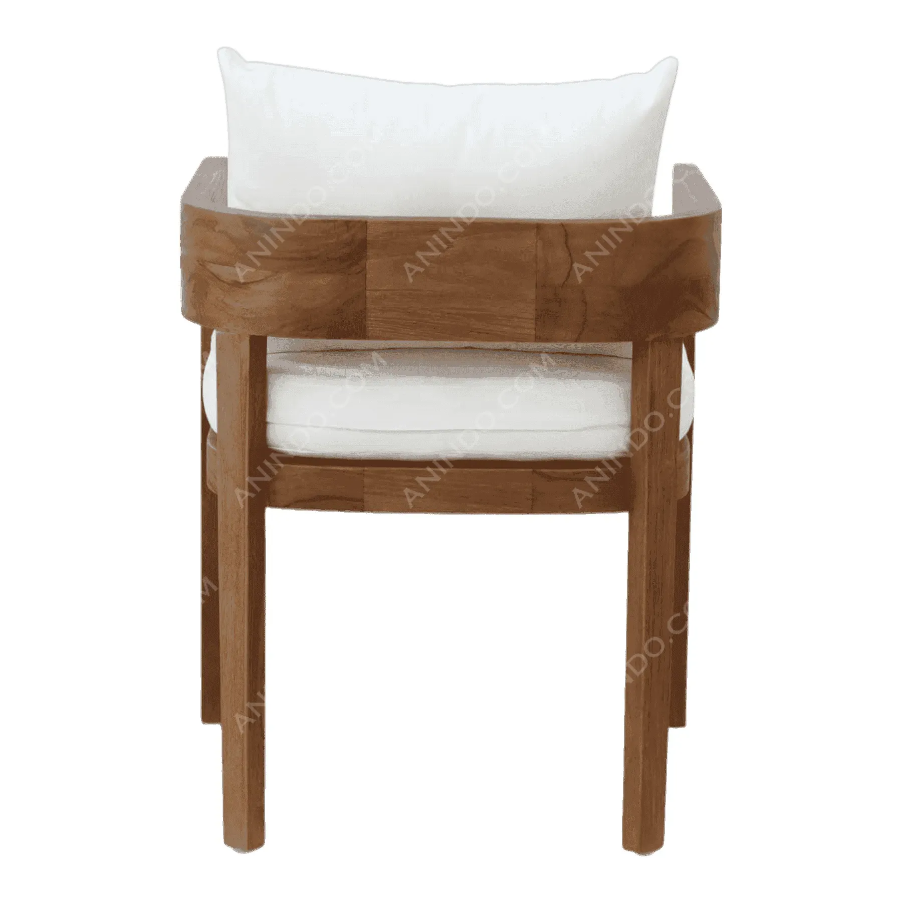 The Oslo Teak Armchair (White) - Image 6