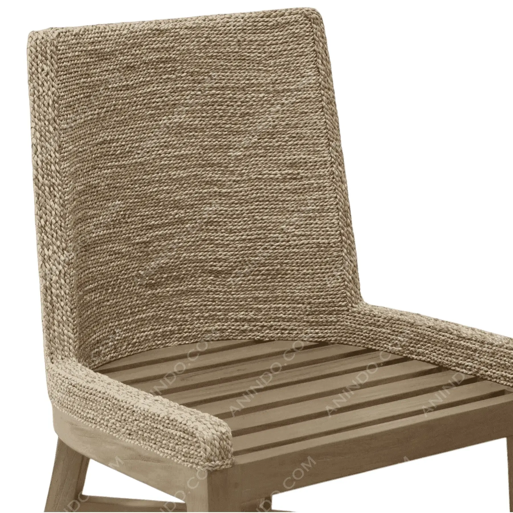 Haven Woven-Back Dining Chair - Image 3