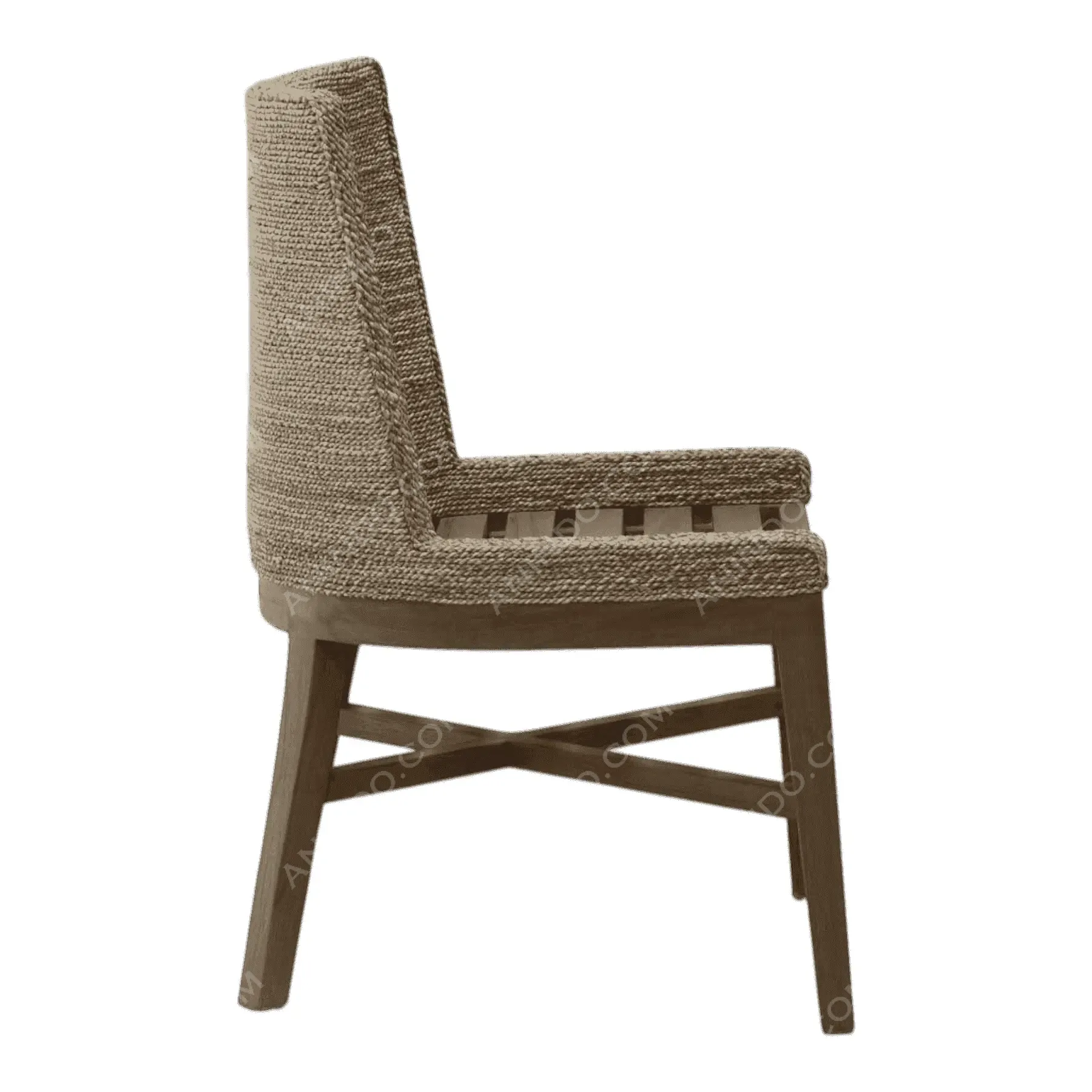 Haven Woven-Back Dining Chair - Image 4