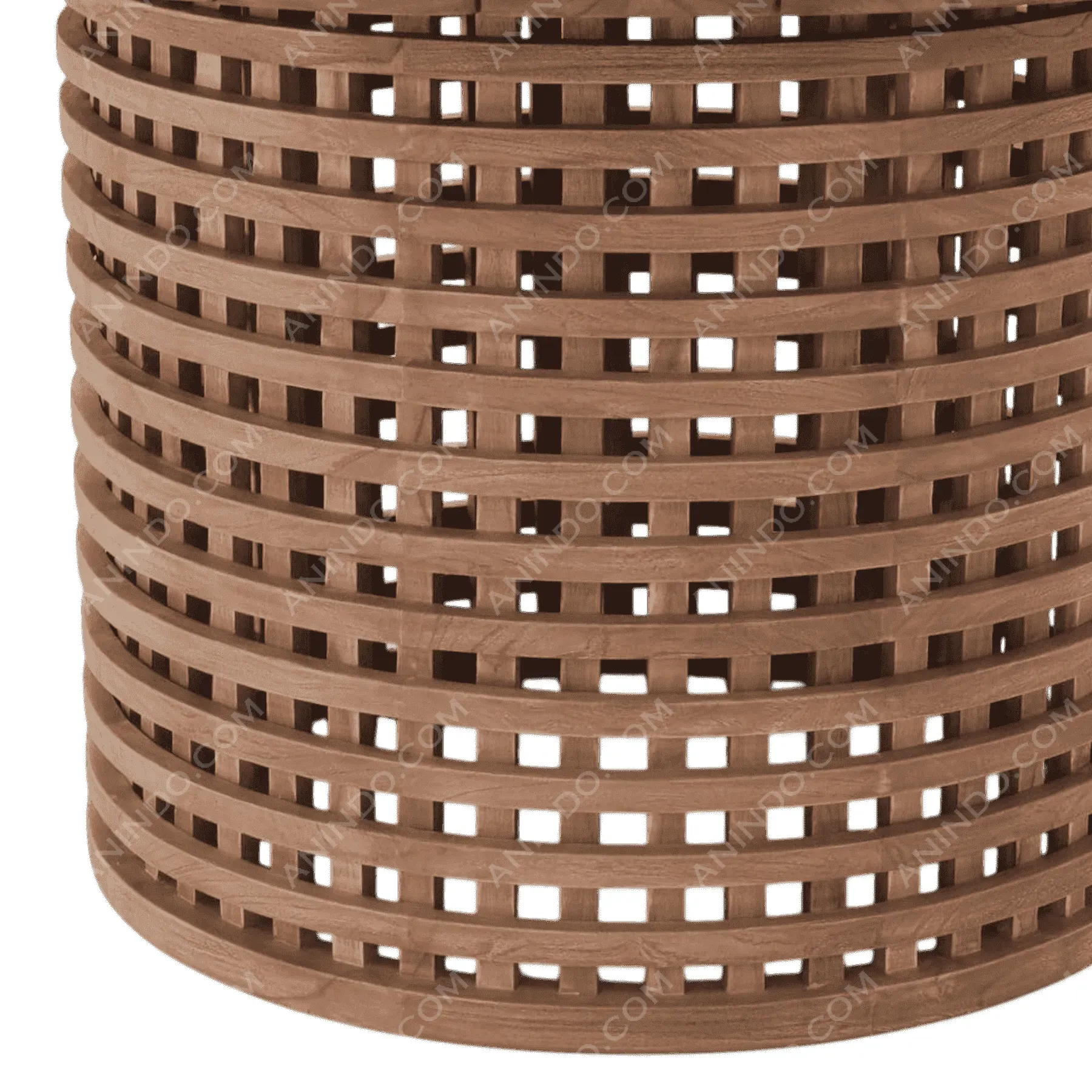 Lattice Weave Pedestal Table - Image 3