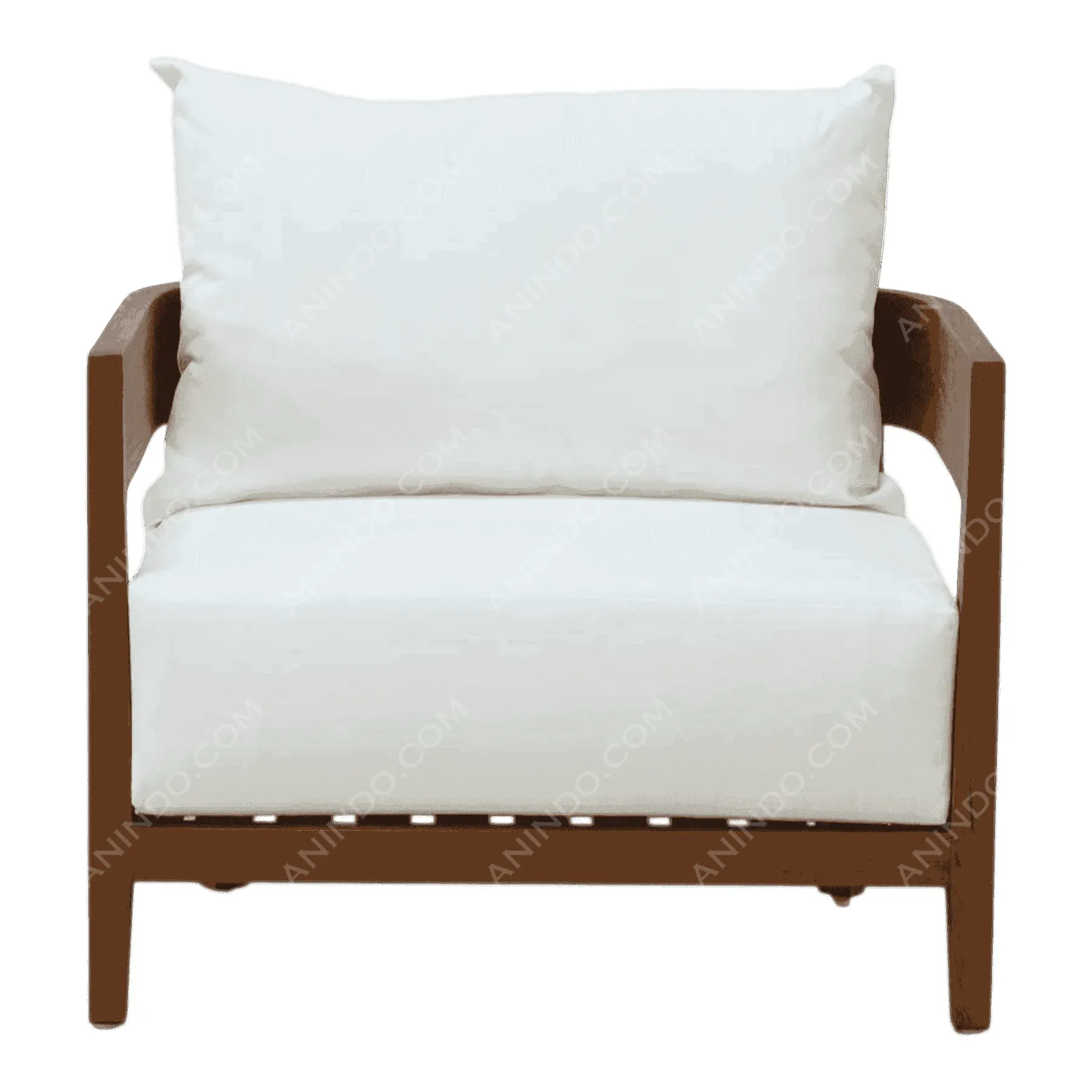 Oslo Teak Lounge Chair (White)