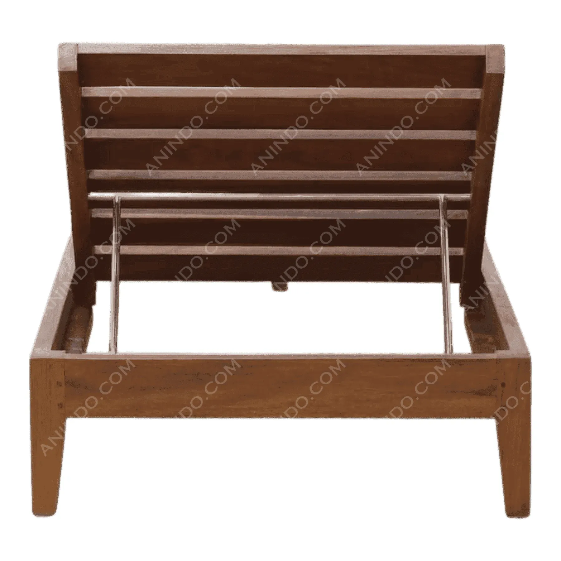 Linear Teak Sun Lounger (Frame) - Image 8
