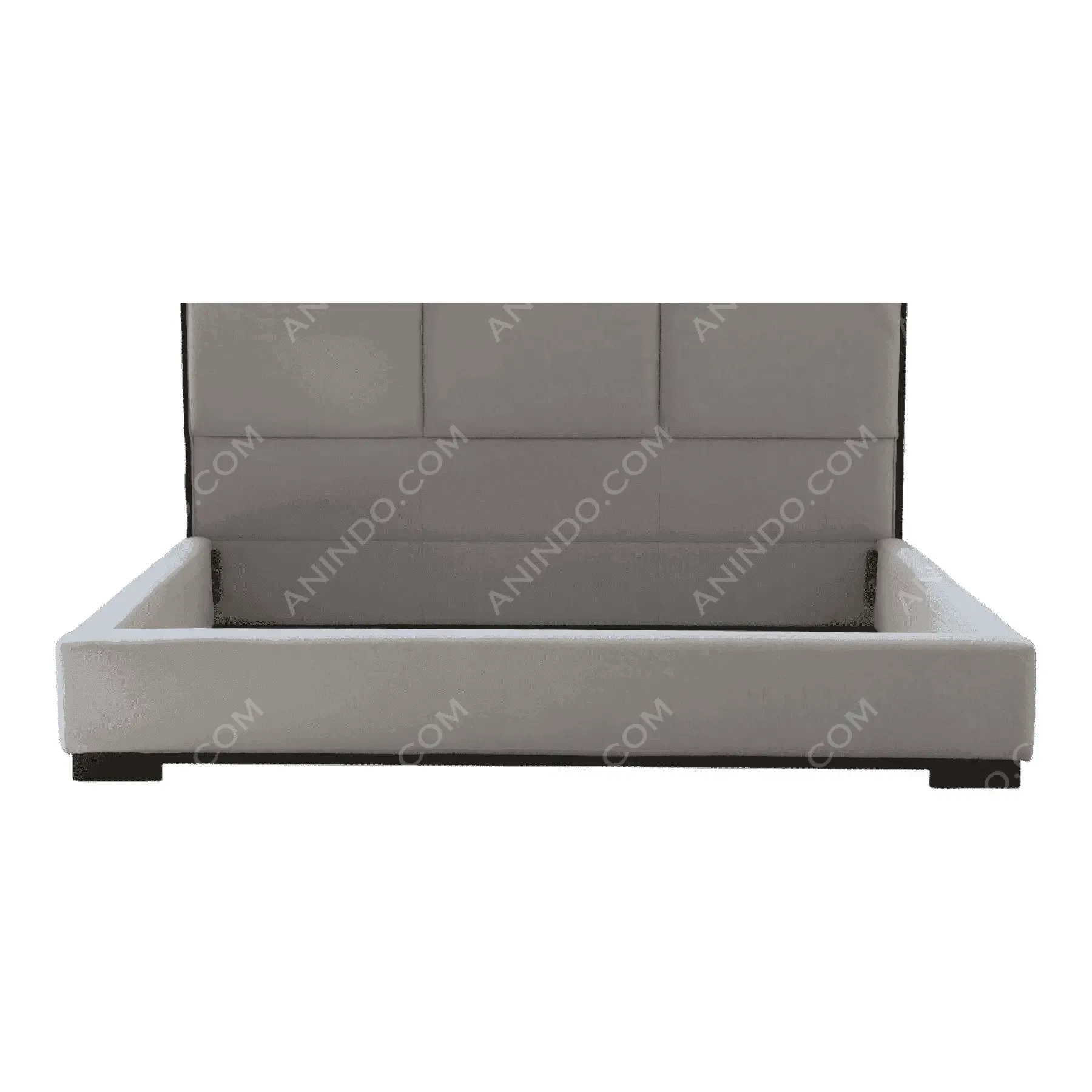 Grid-Tufted Upholstered Bed - Image 3