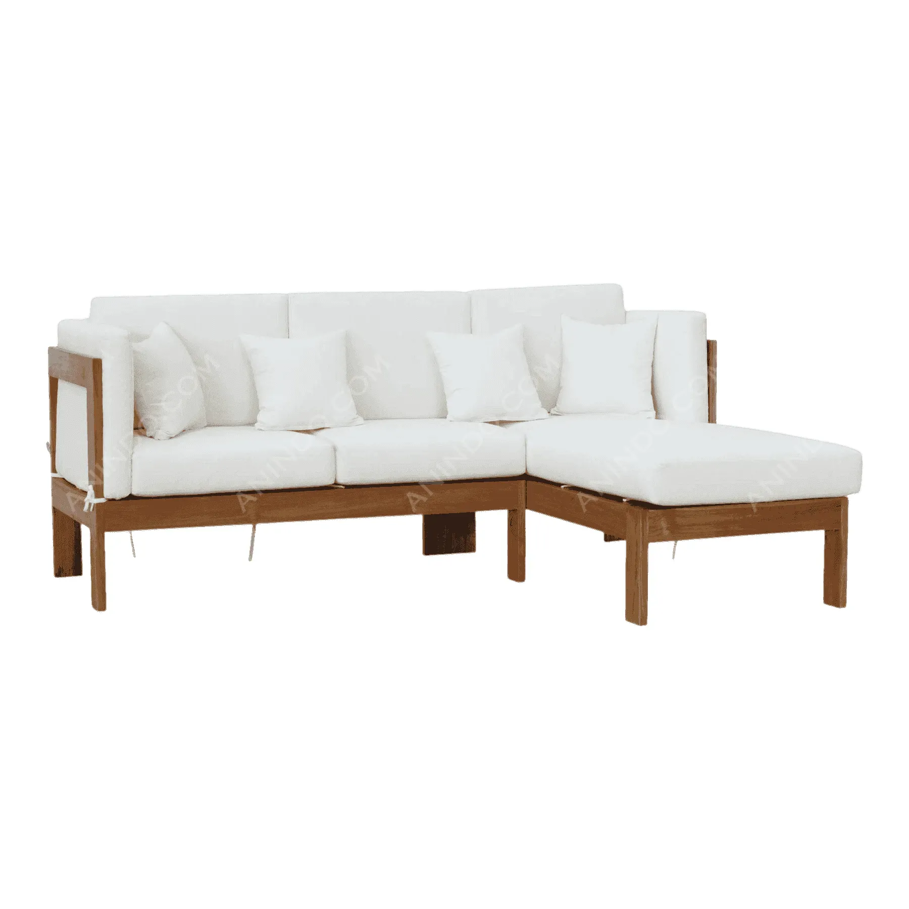 Oslo Teak L-Sectional - Image 2