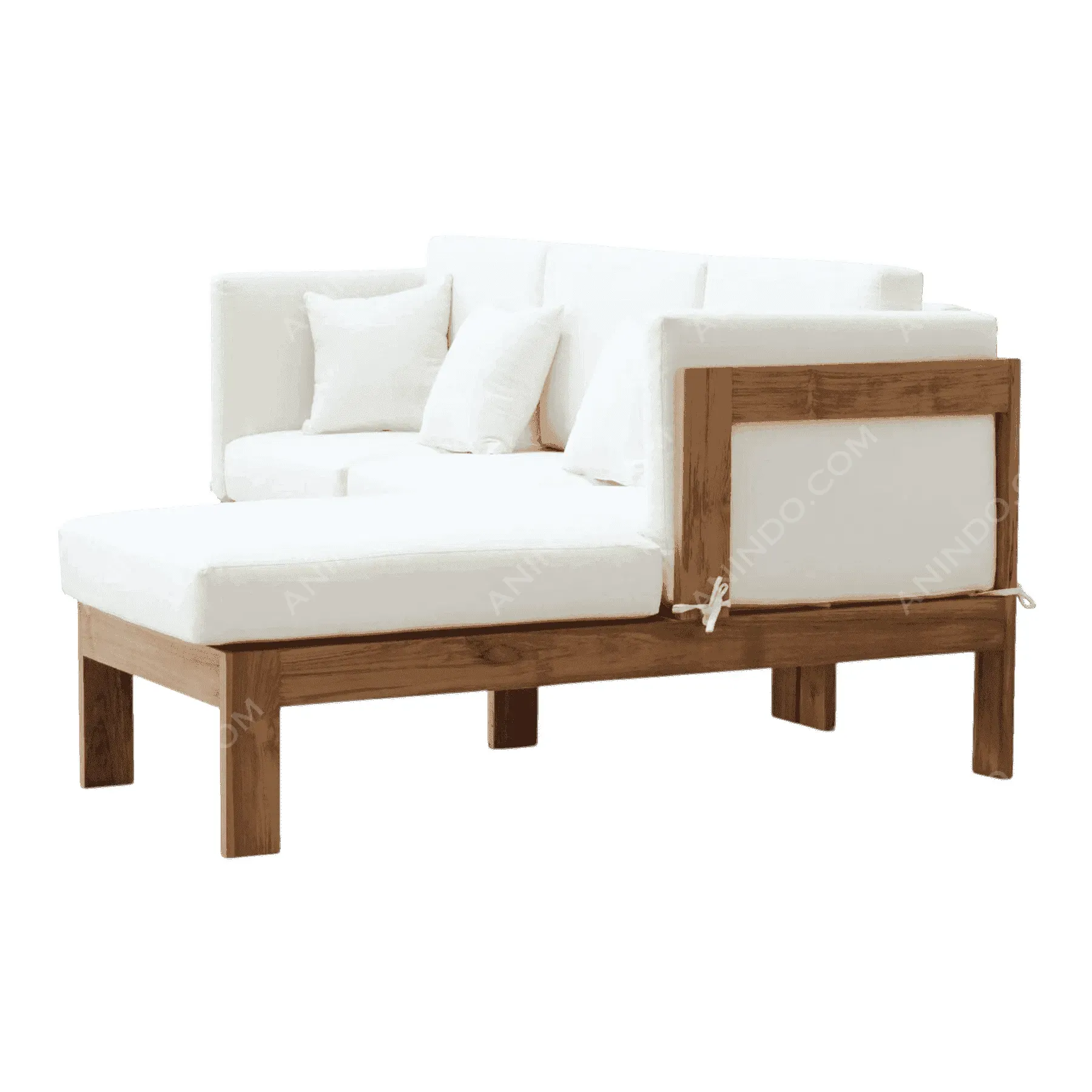 Oslo Teak L-Sectional - Image 4