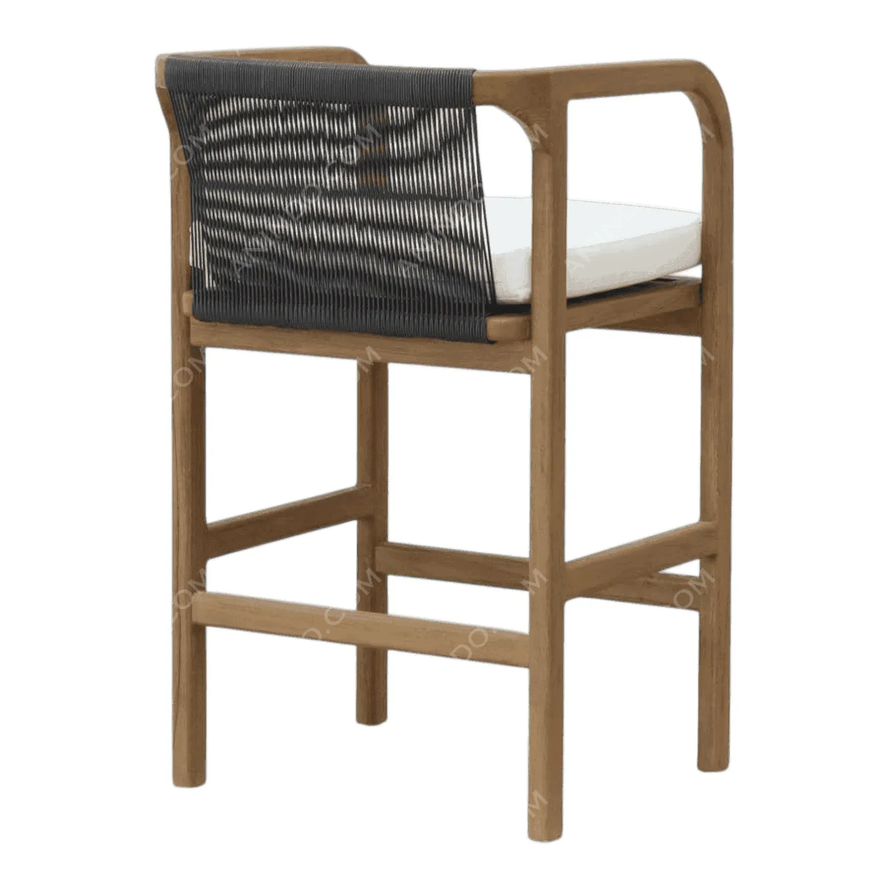 Riviera Woven-Back Bar Stool - Image 5