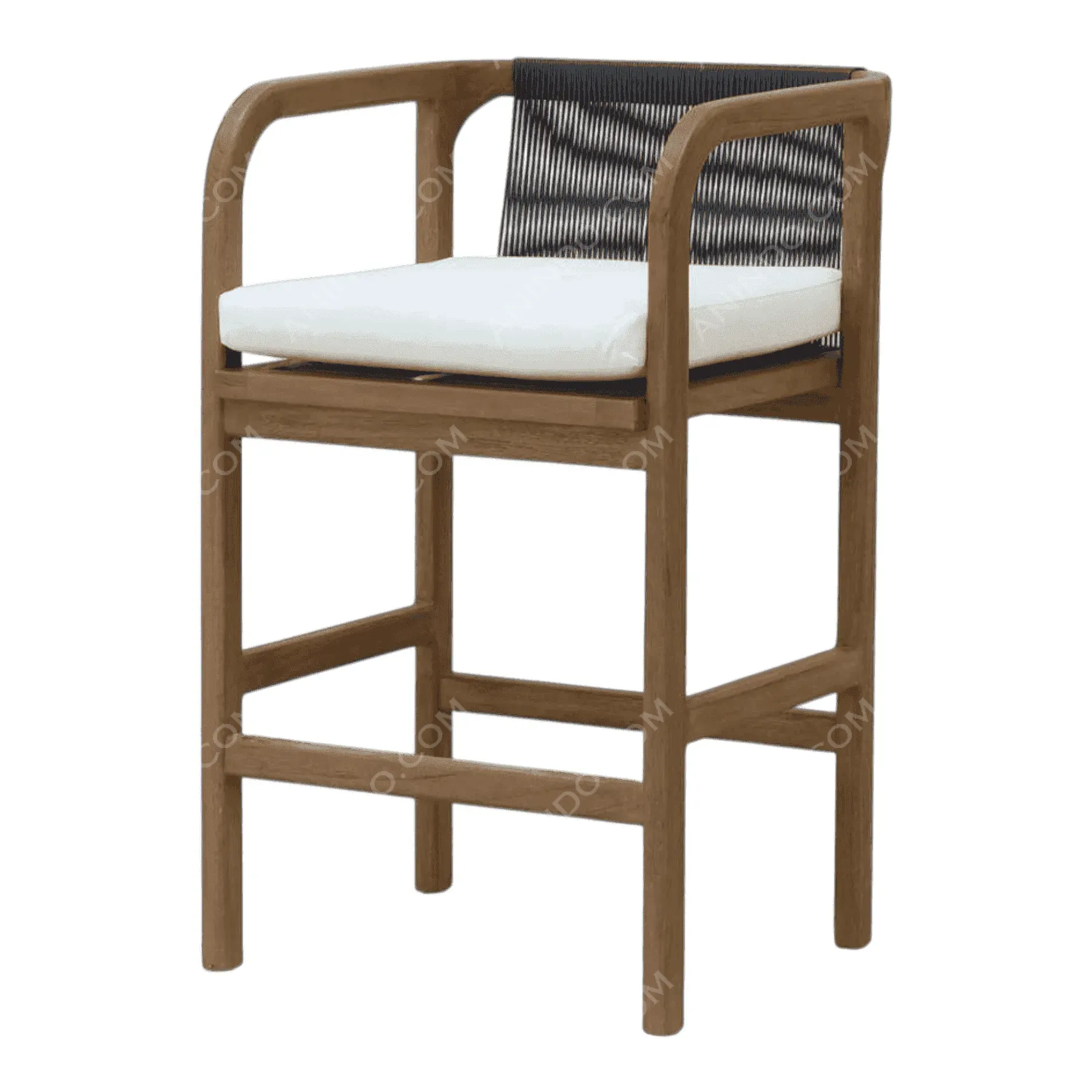 Riviera Woven-Back Bar Stool - Image 7