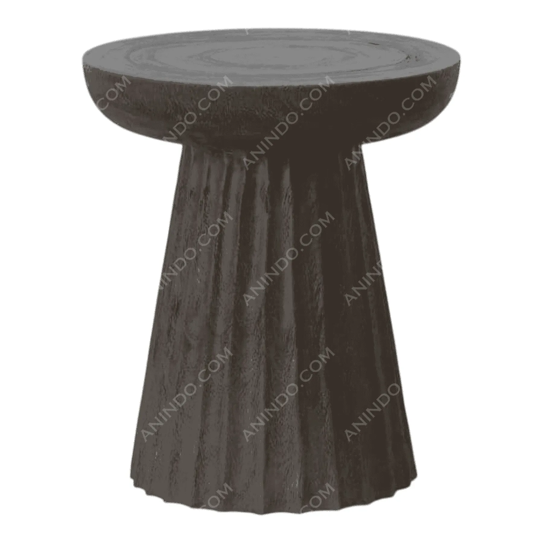 Fluted Pedestal Stool